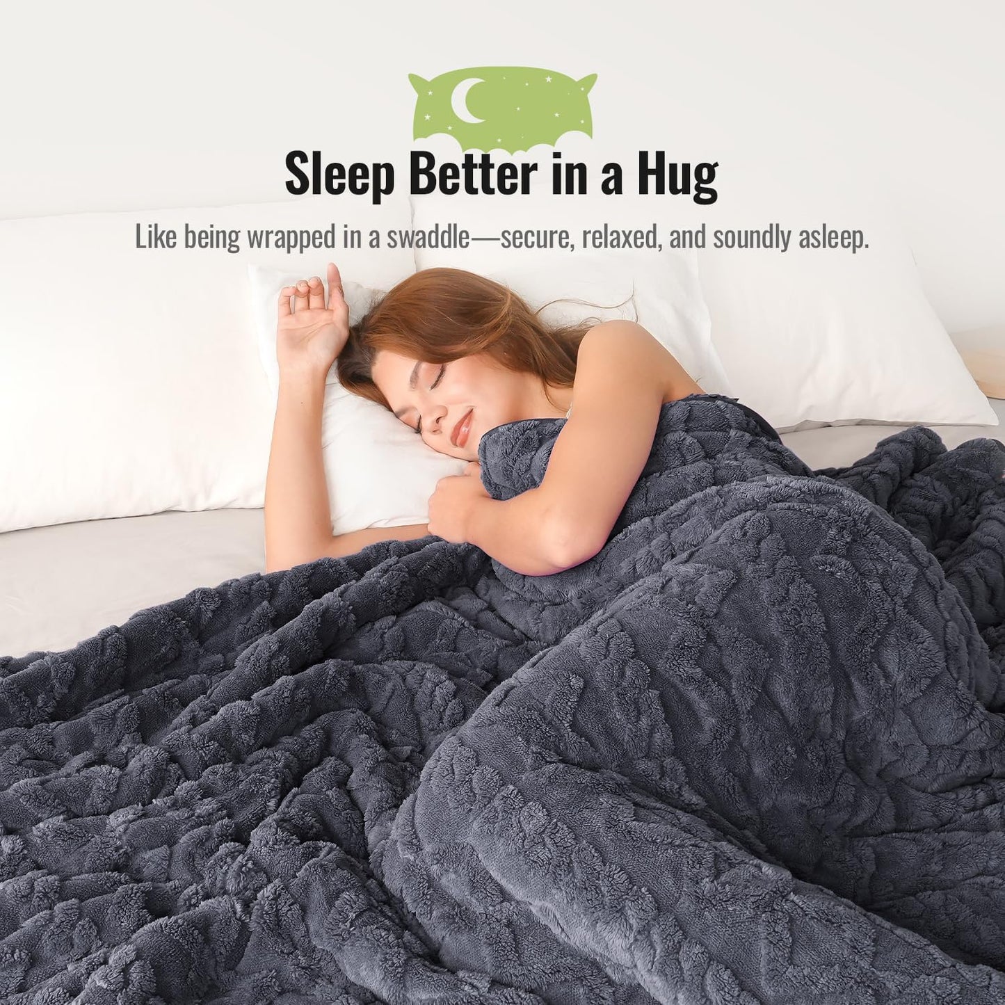 Weighted Blanket for Adults Queen Size 15lbs 60x80 inches