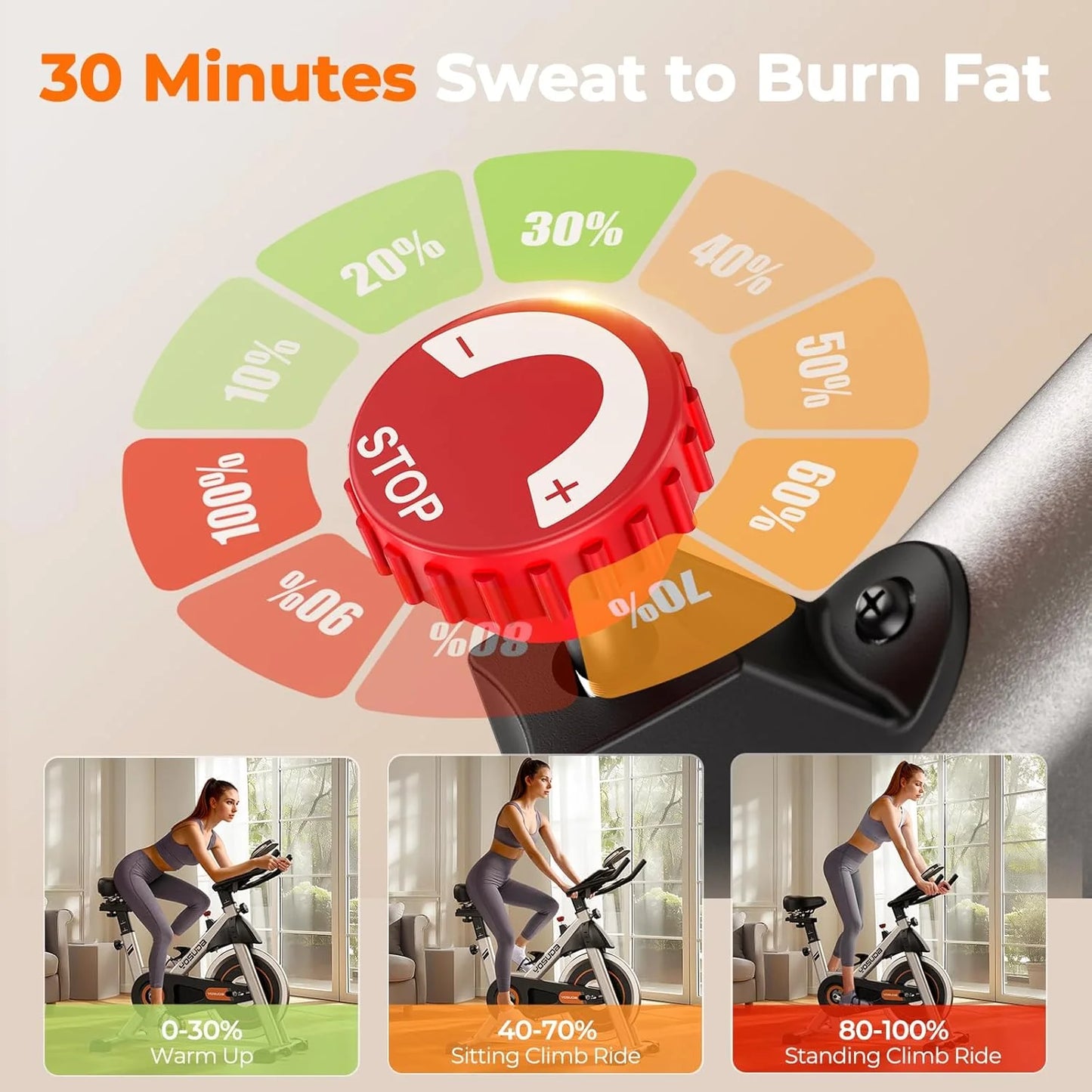 Arita brand fitness bicycle Home fixed fitness treadmill Low noise design, tablet stand