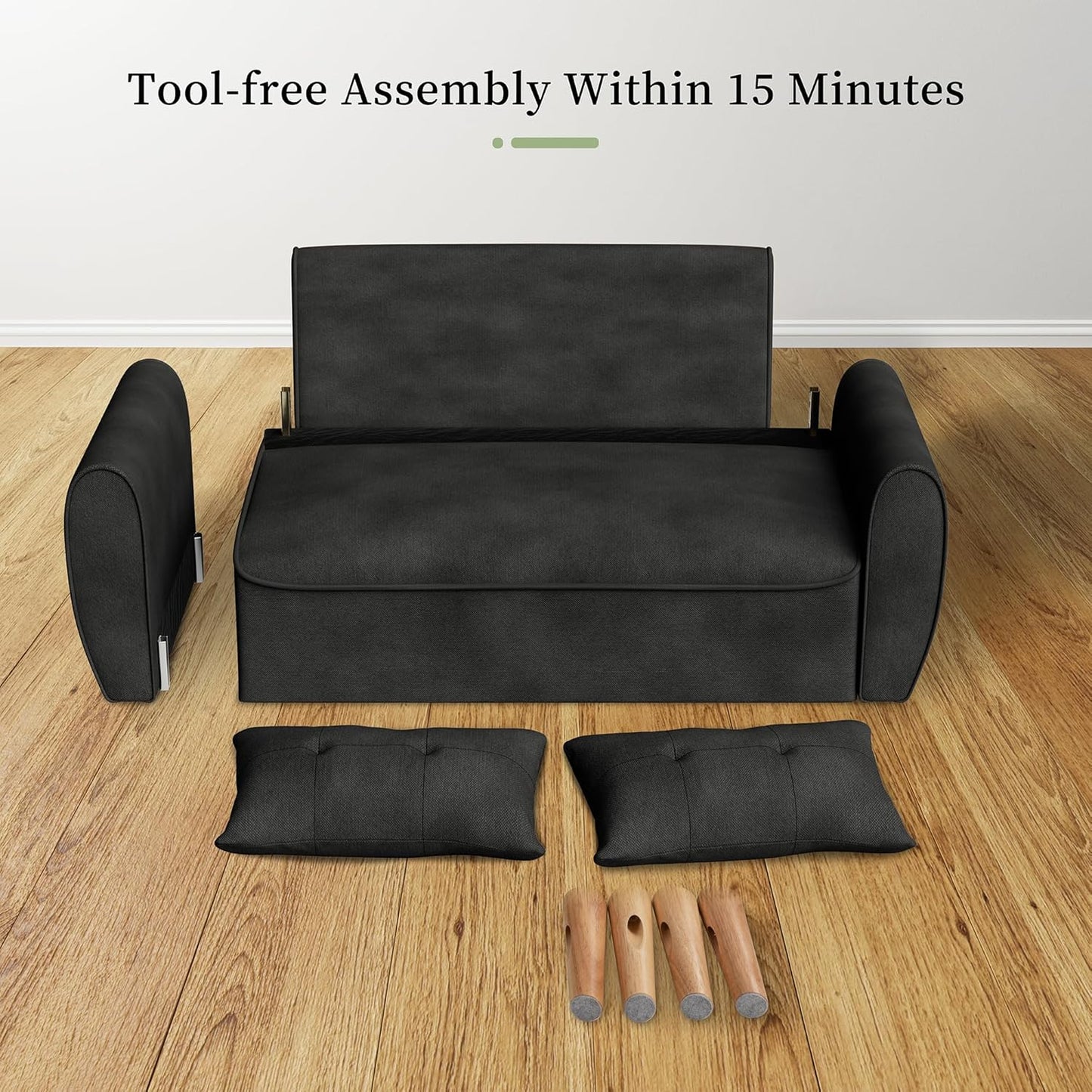 47" Small Modern Loveseat Sofa