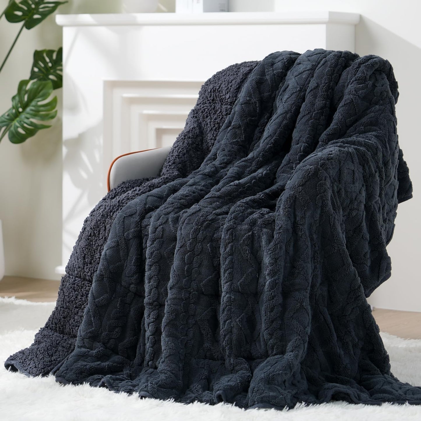 Sherpa Fleece Weighted Blanket 15 lbs 60"x 80"