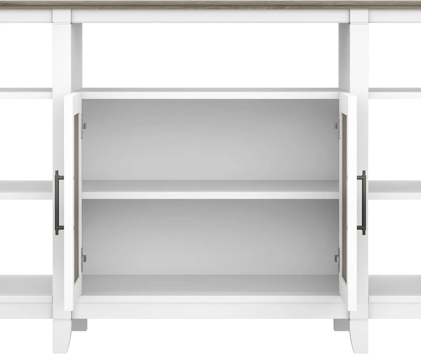 Key West Tall TV Stand for 65 Inch TV in Pure White Oak