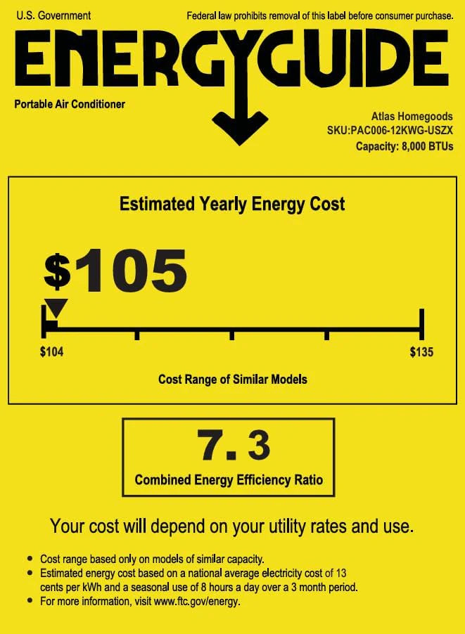 EUHOMY 8,000 BTU Portable Air Conditioners, 4-in-1 Portable AC Unit Up to 350 Sq.Ft, 4 Modes Quiet Air Conditioner with Remote Control, Cool, Fan, Dehumidifier, 24H Timer, Bedroom, Office, Apartments