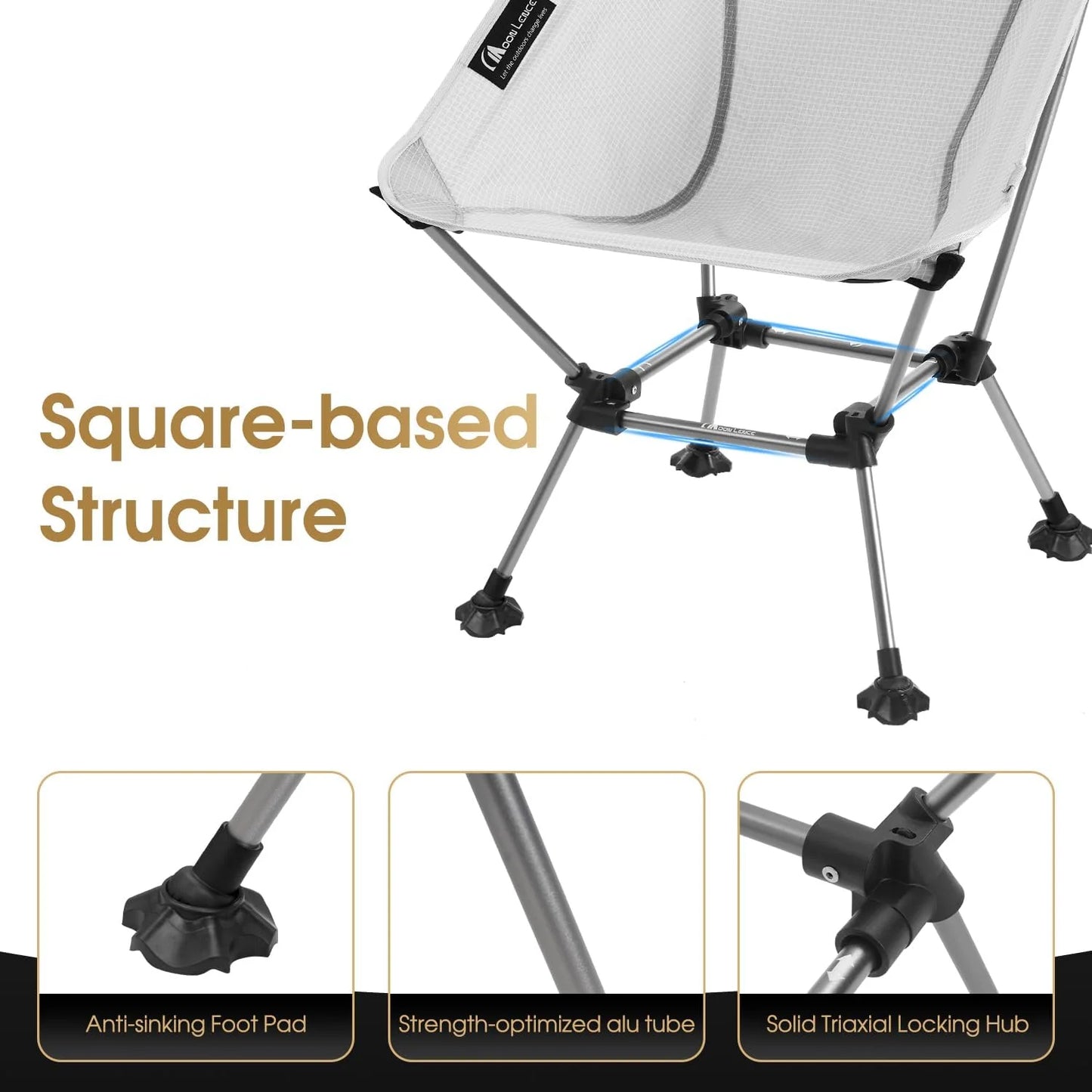 Portable Camping Chair Plus Folding Chair for Backpacking and Hiking