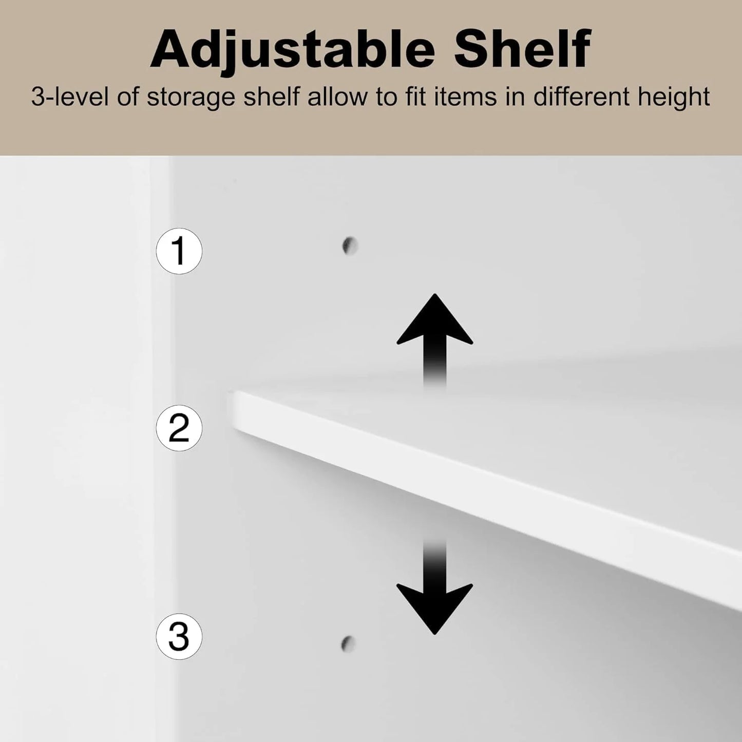 Accent Wood Grain Cabinet with 2 Doors