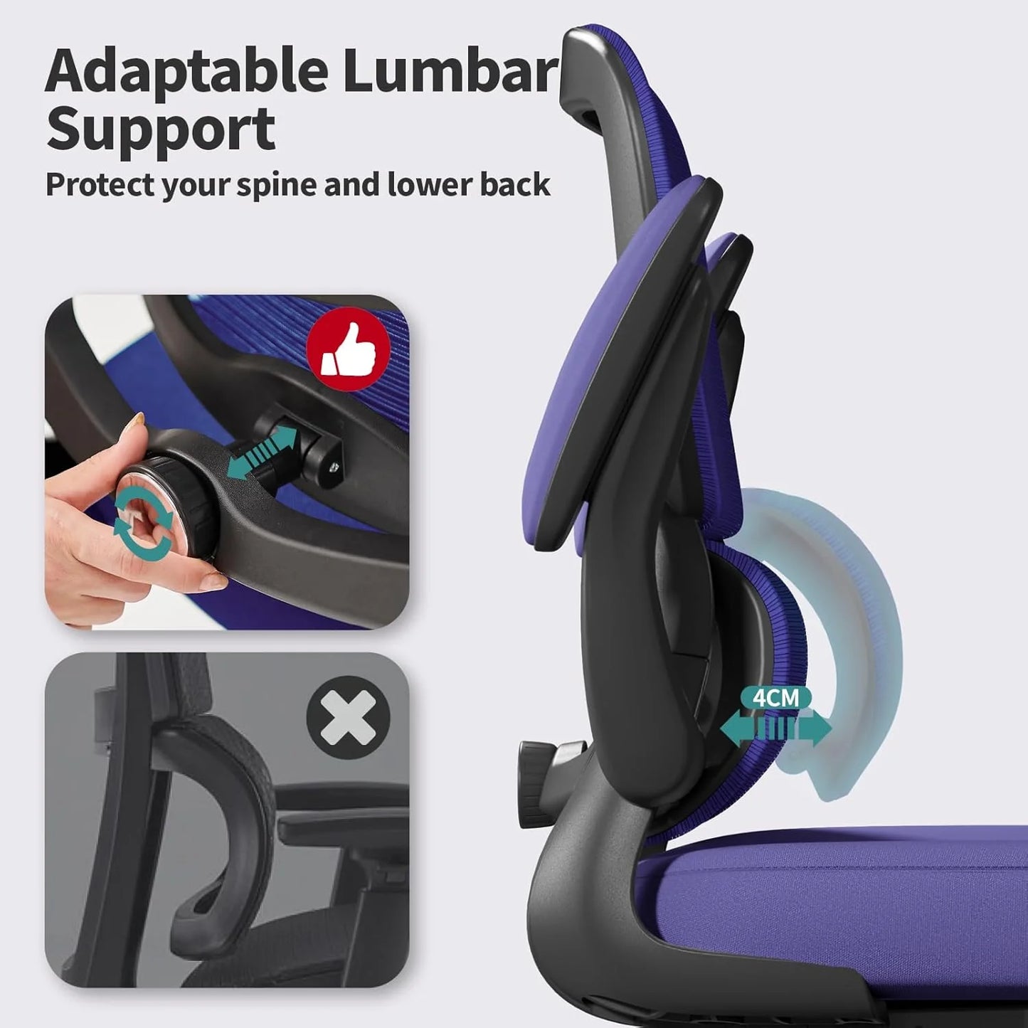 TRALT Office Chair Ergonomic Desk Chair 330 lbs Home Mesh Gaming Chair with Wheels