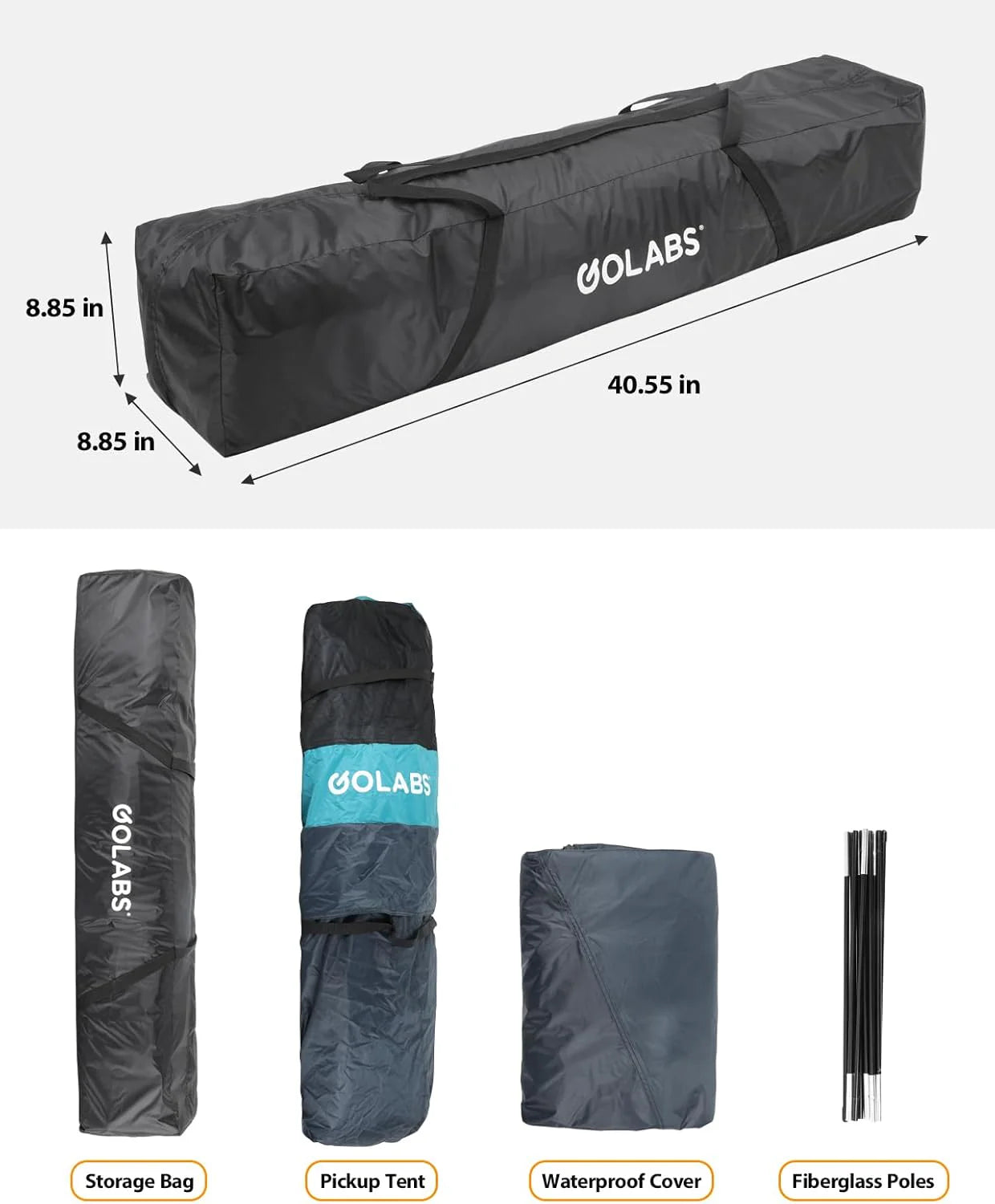 Truck Portable Bed Tent with Extra Rain Cover for Camping and Outdoor Activities