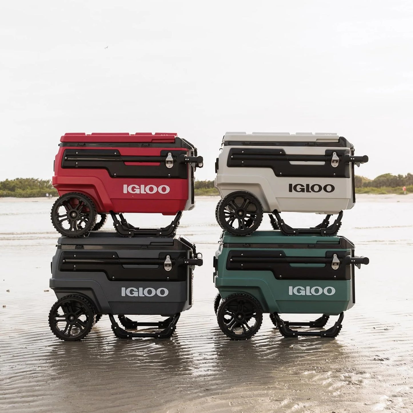 70Qt Wheeled Cooler, Insulated Hard Shell Ice Chest