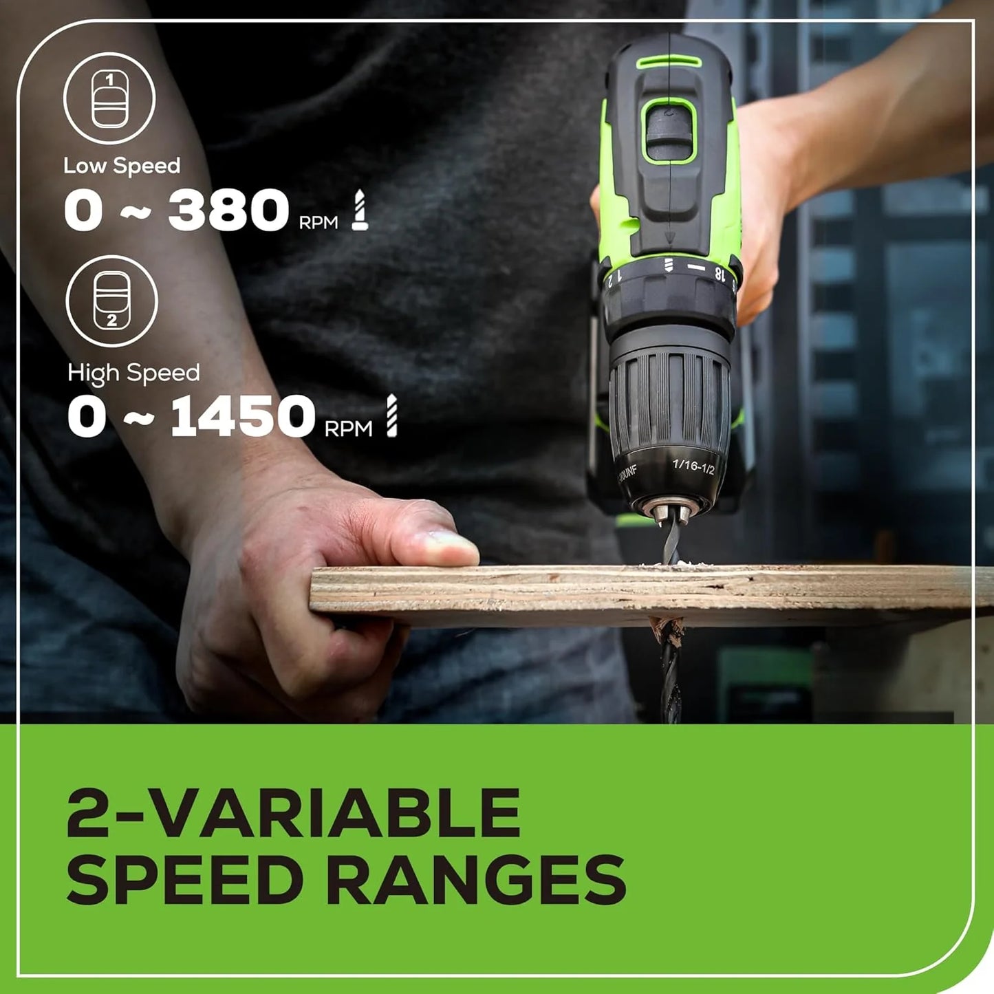 24V Brushless Cordless Drill and Impact Driver,Power Tool Combo Kit Included 1/2”Drill & 1/4”Hex Impact Driver and (2) Batteries, Fast Charger, 2 pcs Drill Bit Set & Bag