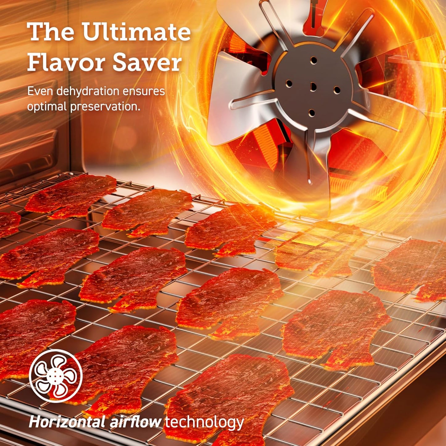 COSORI Food Dehydrator, Bigger Than 7 Trays With Large 6.5" Drying Space, 600W Power Saves More Time Than 480W, 165°F Dehydrated Dryer