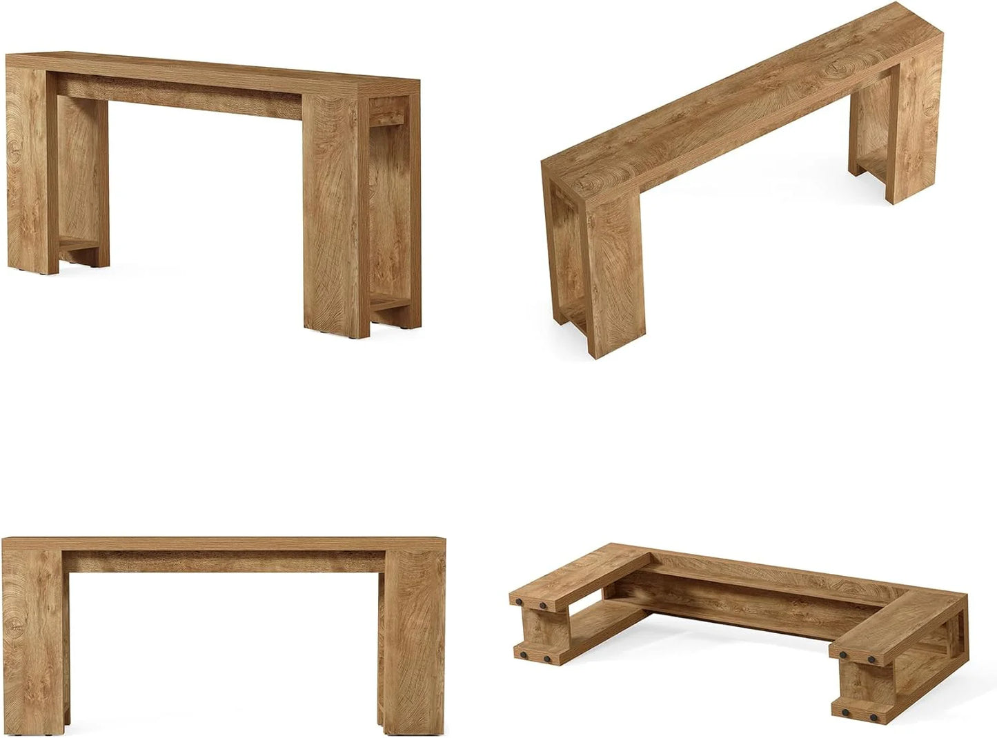 70.9-Inch Long Console Table Narrow Sofa Table Behind The Couch