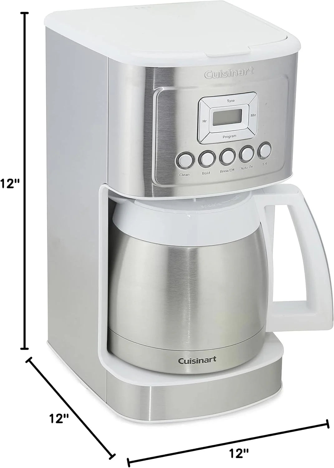 uisinart 12-Cup Coffee Maker, Programmable PerfecTemp Thermal Carafe Coffee Machine with 1-4 Cup Setting, Brew Strength Control and Brew Pause