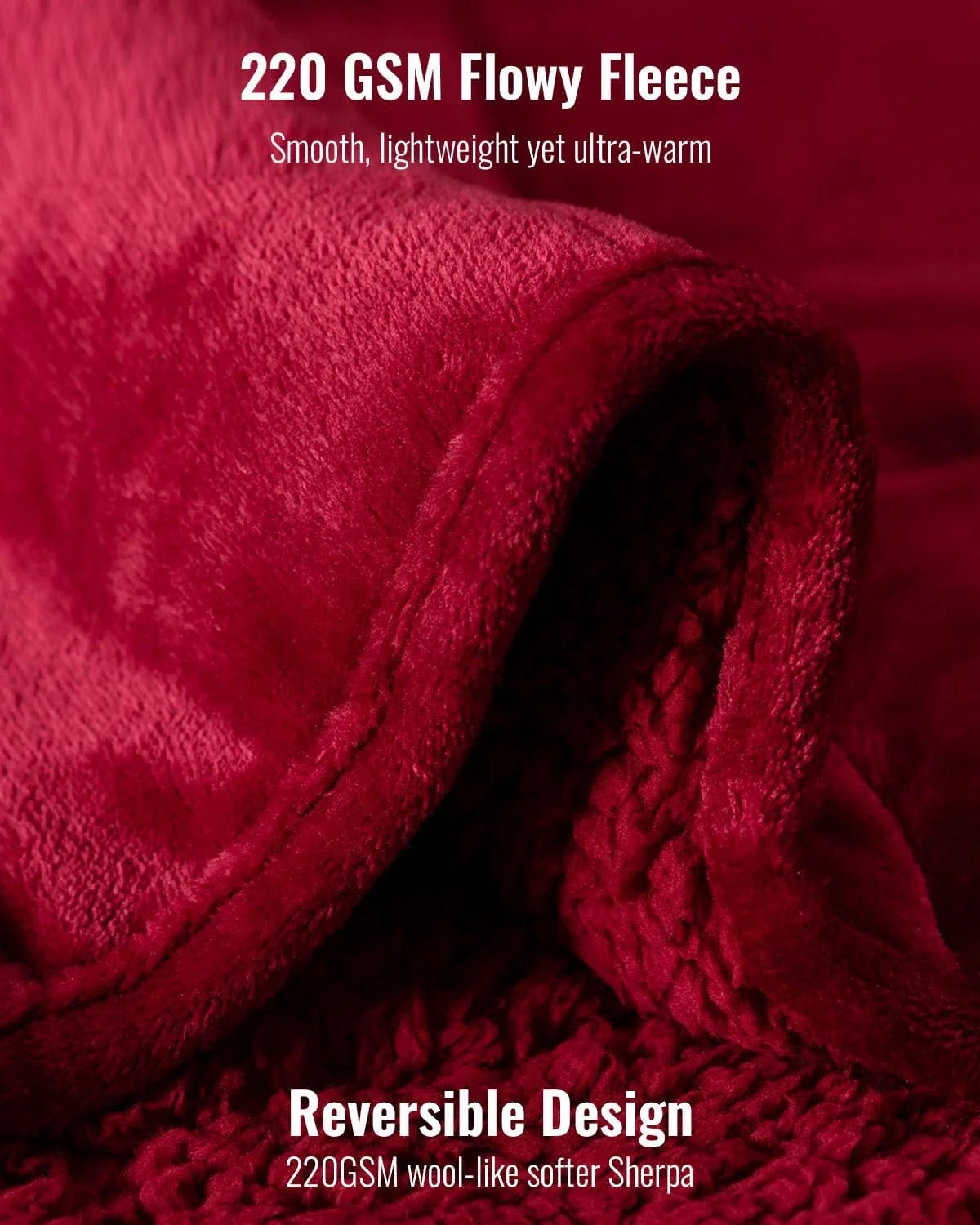 Weighted Blanket Queen Size 15lbs 60x80 inches with Soft Plush Fleece