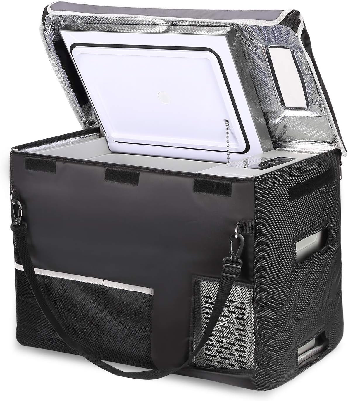 BougeRV 12 Volt Refrigerator 12V Car Fridge 23 Quart Portable Freezer Compressor Cooler 12/24V DC 110~240 Volt AC for Truck Van RV Camper SUV Travel Camping Road Trips Tailgating -8℉~50℉