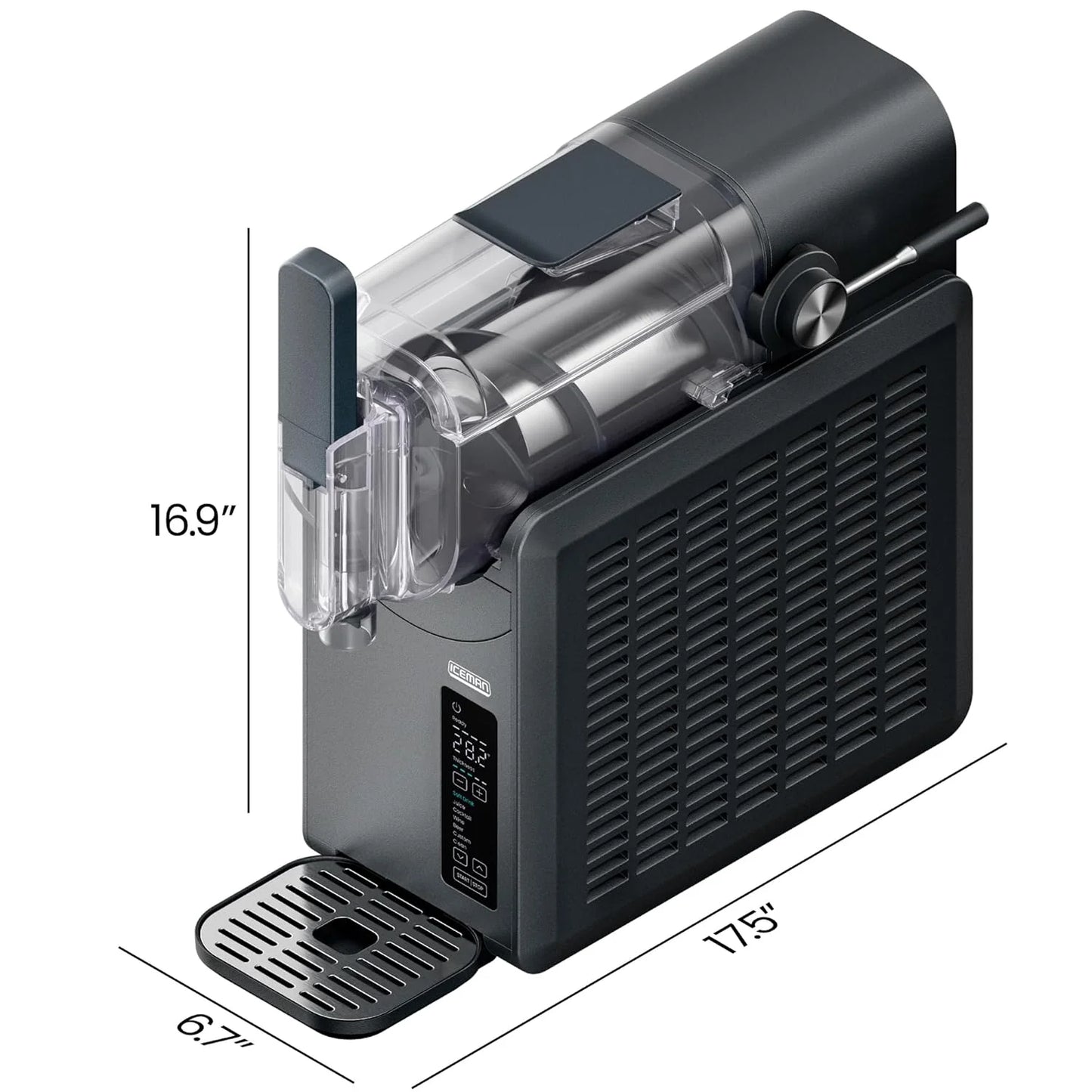 Iceman Slush-Ease Smoothie Maker, Frozen Drink Maker with 5 presets + custom options, easy dispensing wand for making frozen margaritas, slushies and smoothies