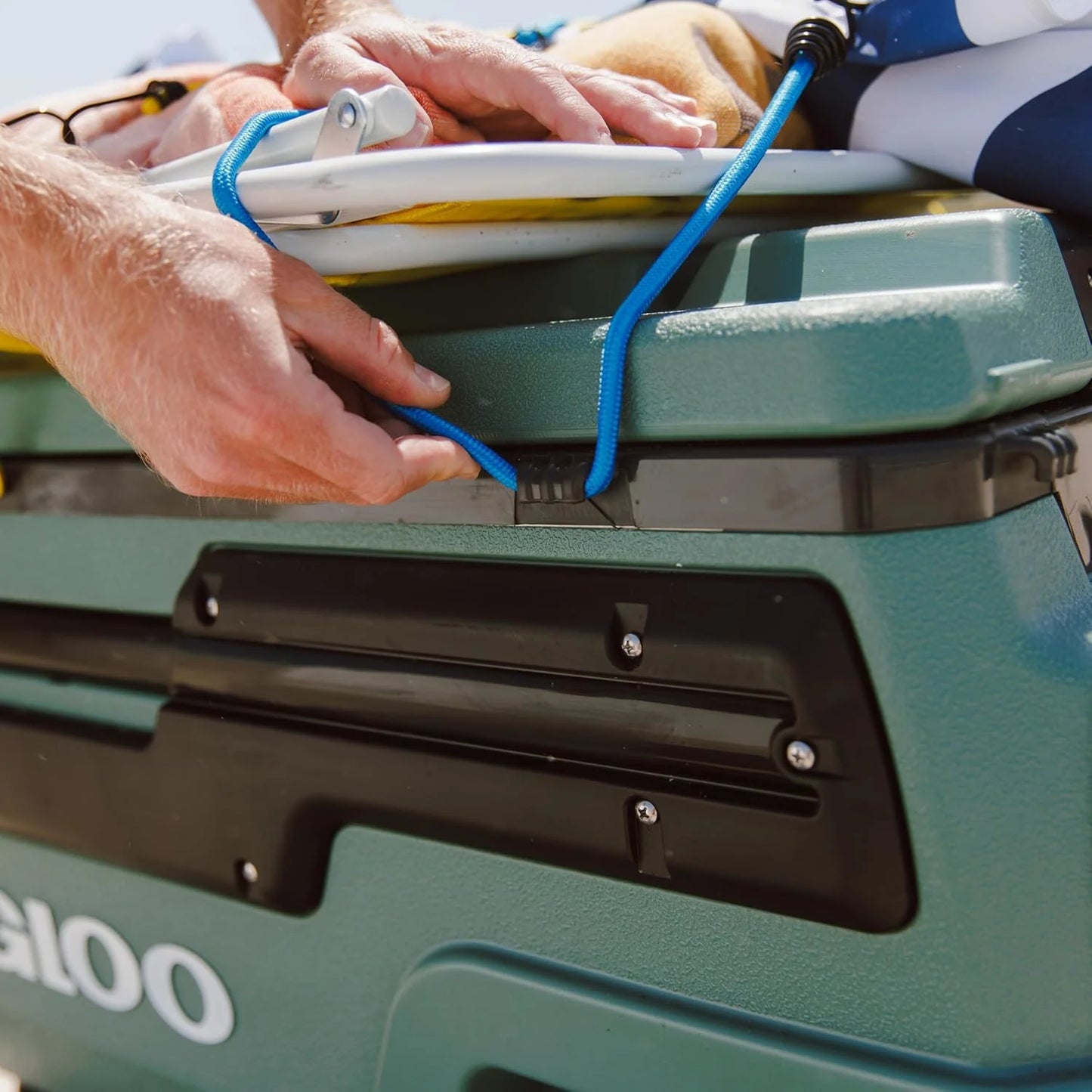 70Qt Wheeled Cooler, Insulated Hard Shell Ice Chest