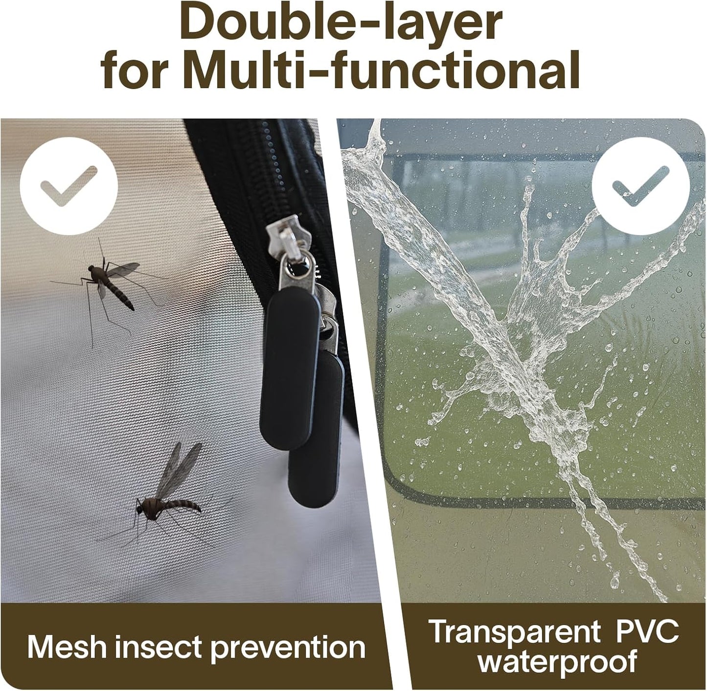 Pop Up Screen House Gazebo Tent with Mosquito Netting Sides