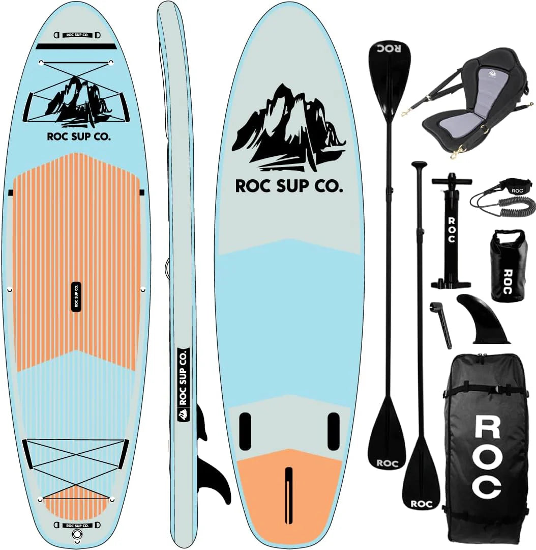 ROC inflatable stand-up paddle board high-quality SUP paddle board accessories