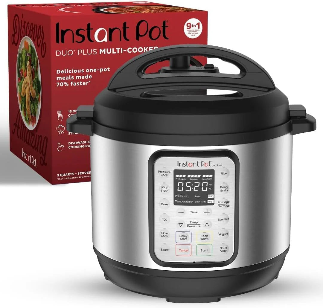 9-in-1 Multicooker, Pressure Cooker, Slow Cook, Rice Maker, Steamer, Sauté, Yogurt, Warmer & Sterilizer, Includes App With Over 800 Recipes, Stainless Steel, 6 Quarts