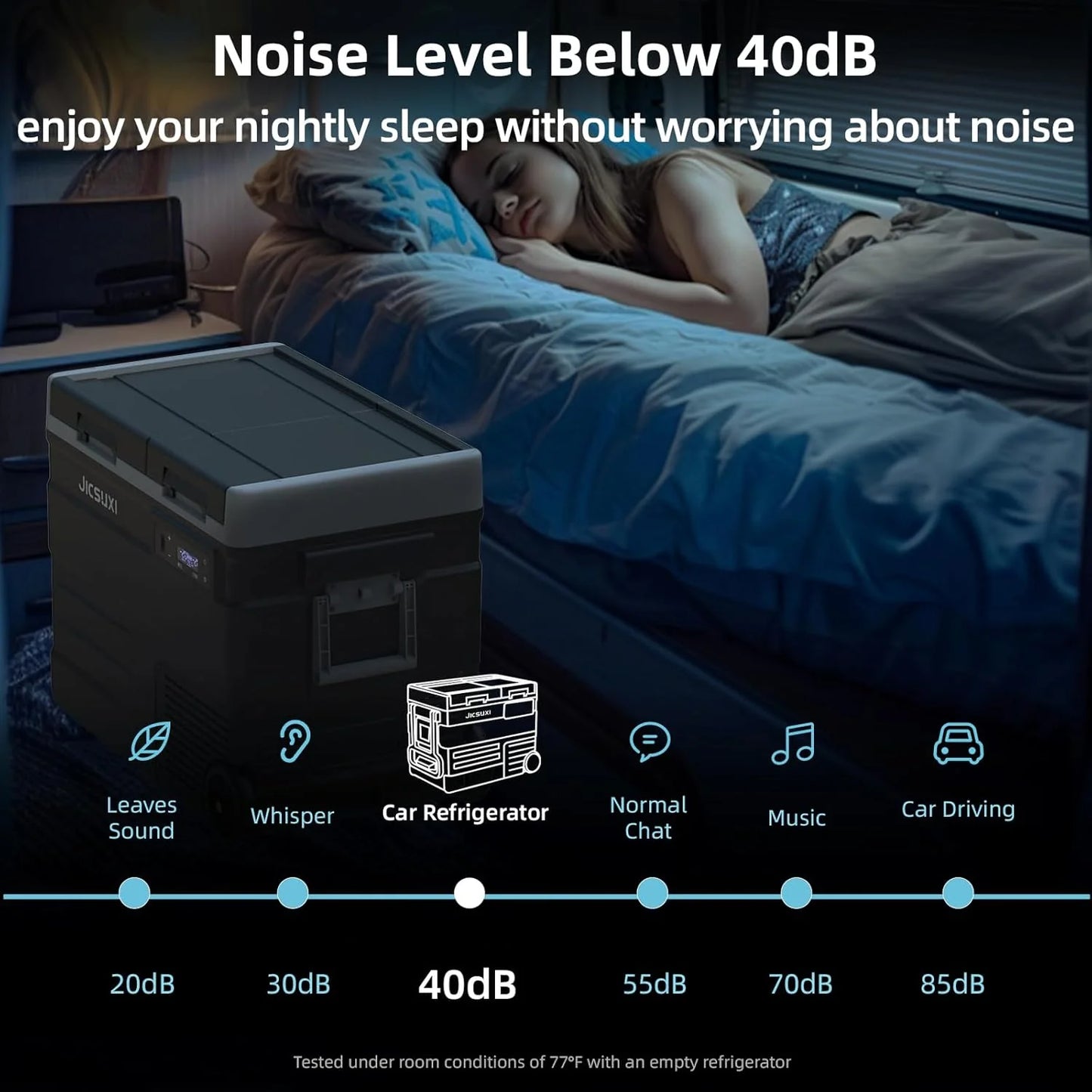 12V Car Refrigerator, 17 Quart Portable Freezer 12 Car Fridge (-4F~68F) Compressor Electric Cooler with 12/24V DC 110-240V AC, APP Control For Car Truck RV Camping, Travel Outdoor Home