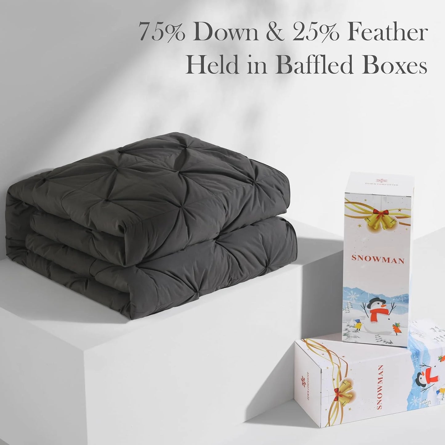 Premium Down Comforter 3D Baffle Box Design