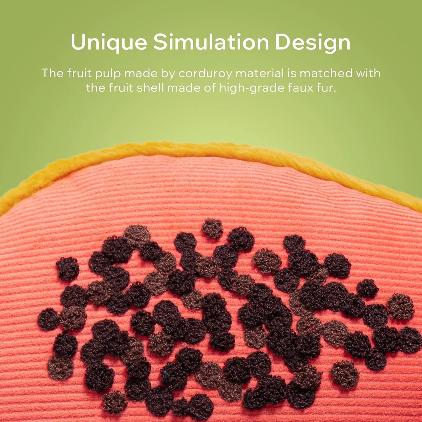 Fruit Shaped Pillows Series Grapefruit Shaped Throw Pillow