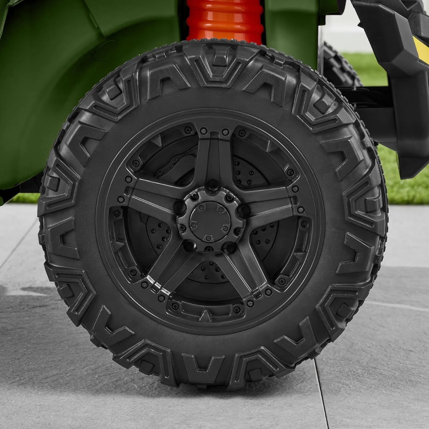 Children's black UTV electric children's car