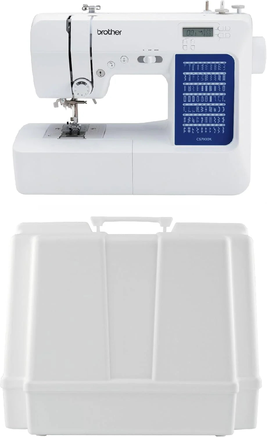 Brother CS7000X Computerized Sewing and Quilting Machine, 70 Built-in Stitches, LCD Display, Wide Table, 10 Included Feet
