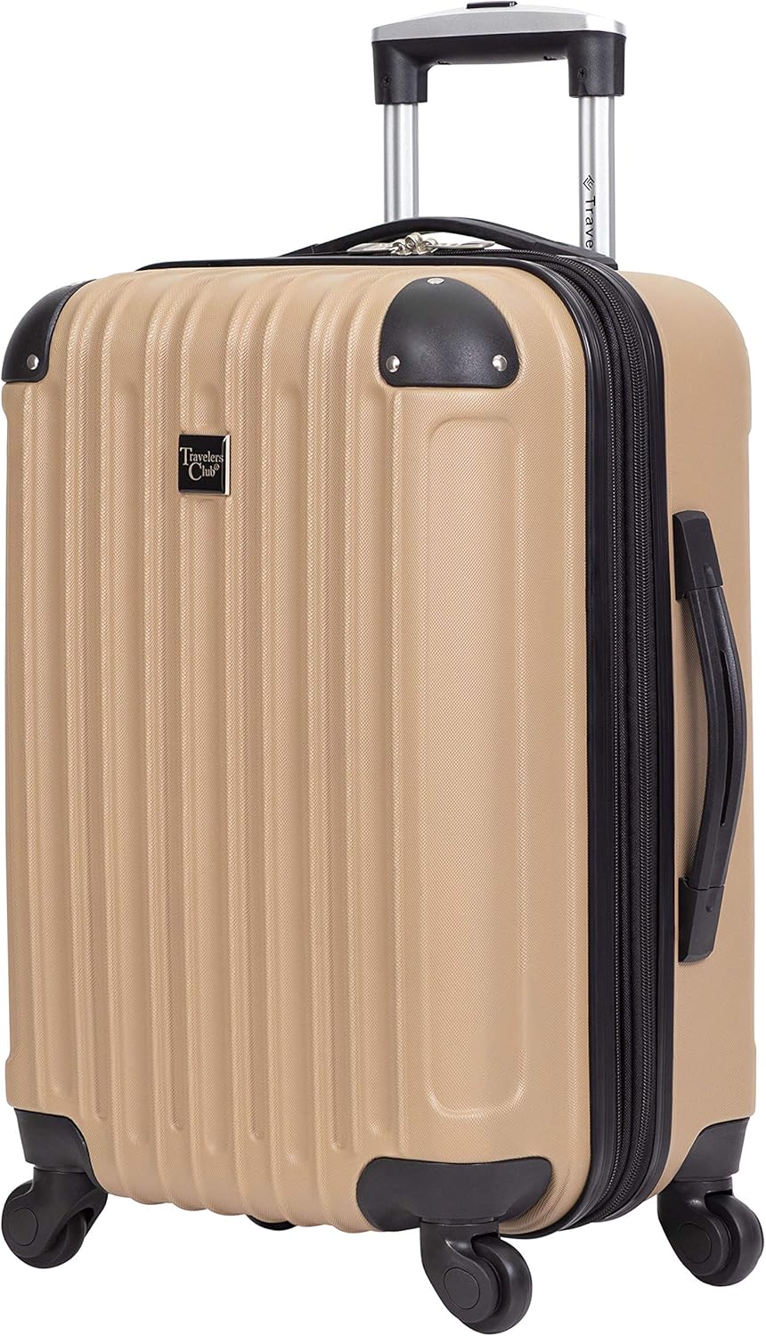 Hardside Travel Luggage, Lilac, Set of 4