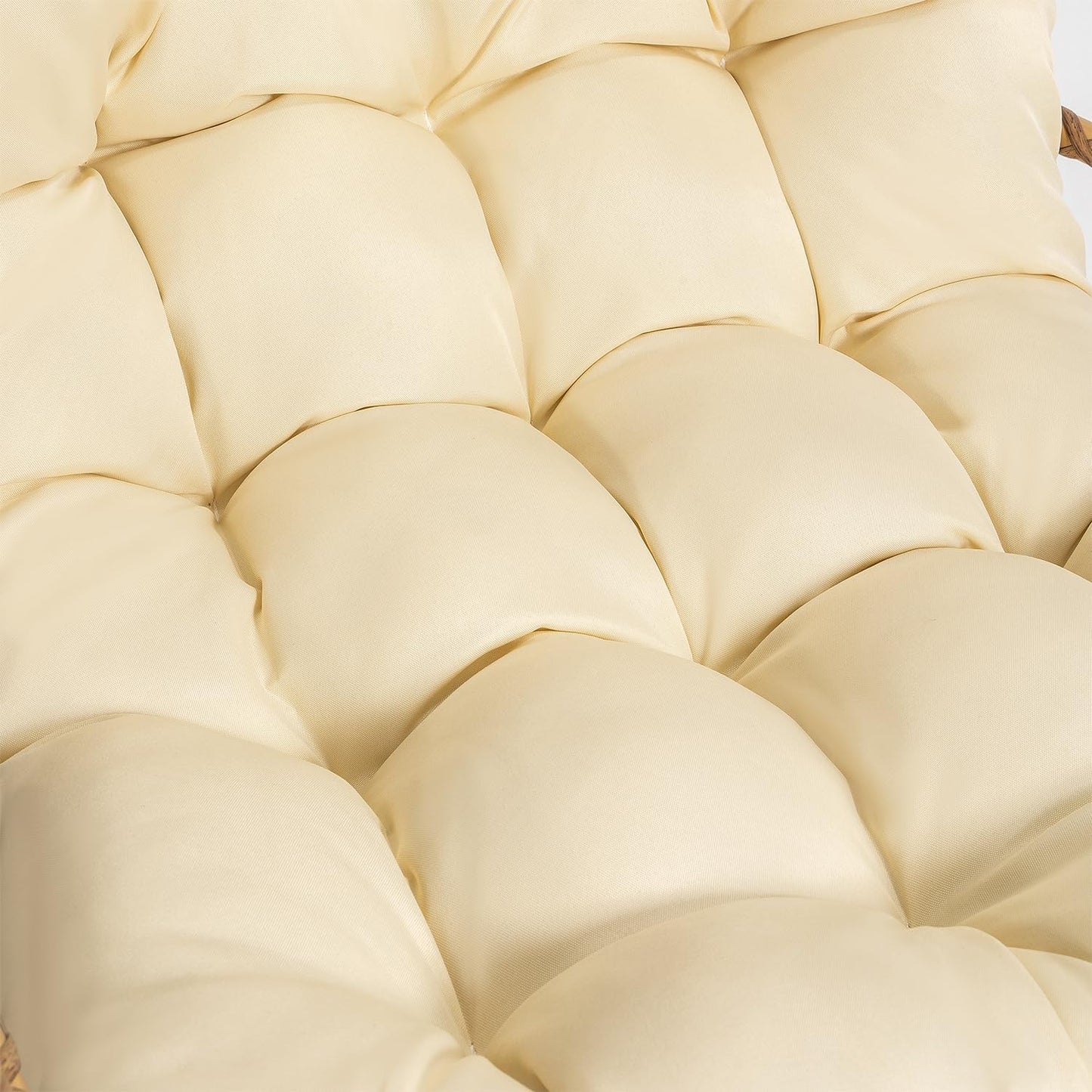 Yechen Indoor Outdoor Egg Hanging Chair with Stand, Patio Wicker Swing Egg Chair Indoor Swinging Chair Outdoor Hammock Egg Chair 350lbs Capacity for Patio Bedroom Balcony, Charcoal Grey (EG-001)