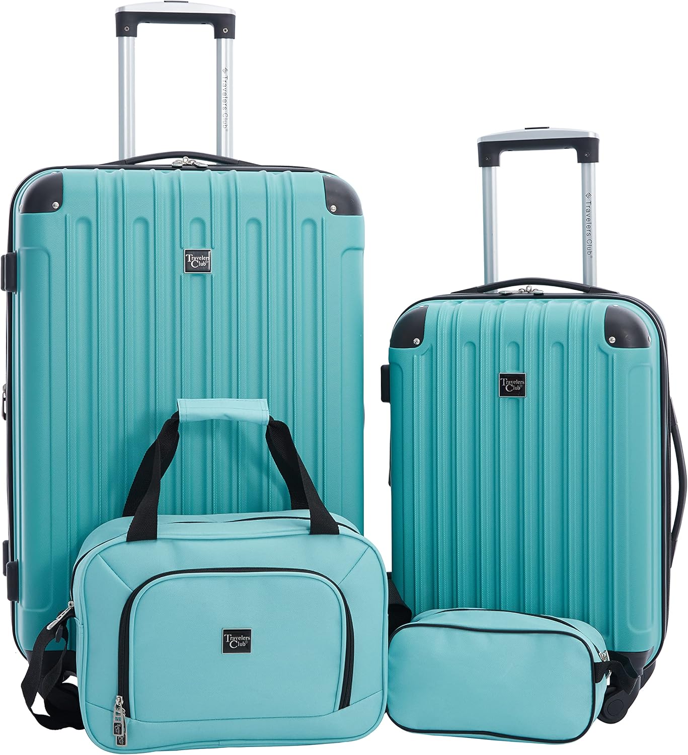 Hardside Travel Luggage, Lilac, Set of 4