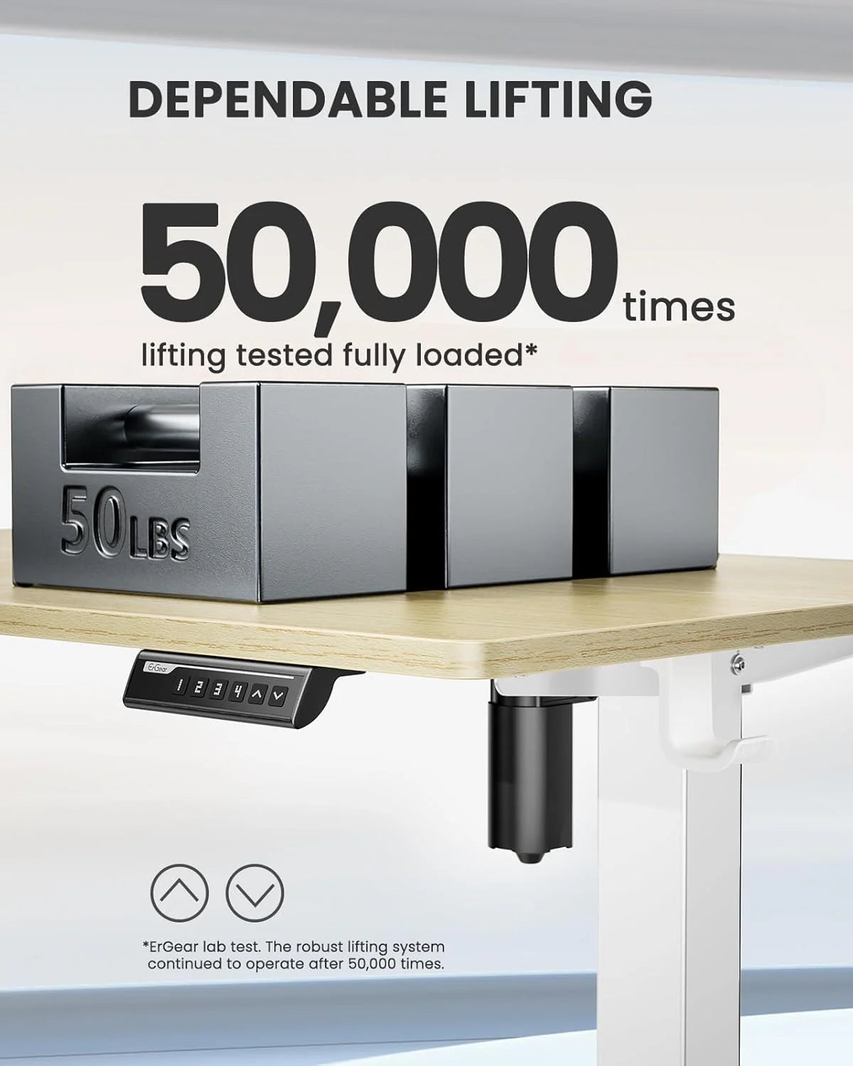 Height Adjustable Electric Standing Desk 47.2 x 23.6 Inches