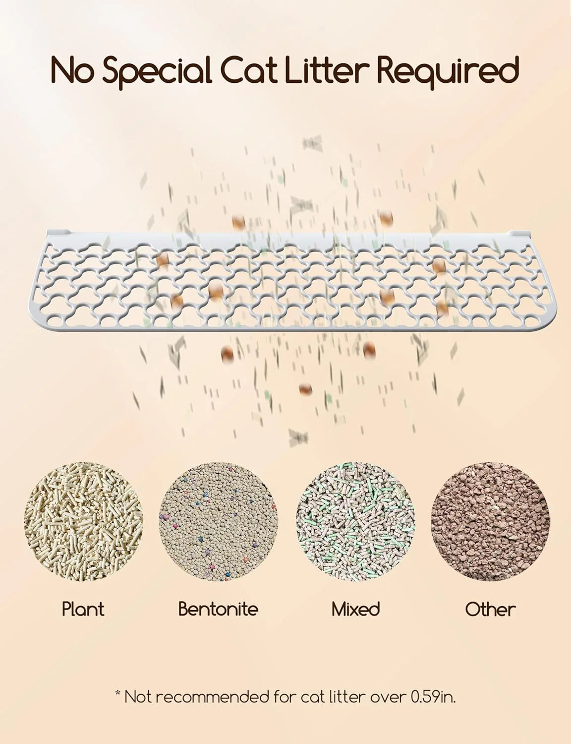 Self-Cleaning Cat Litter Box, Integrated Safety Protection Automatic Cat Litter Box for Multi Cats