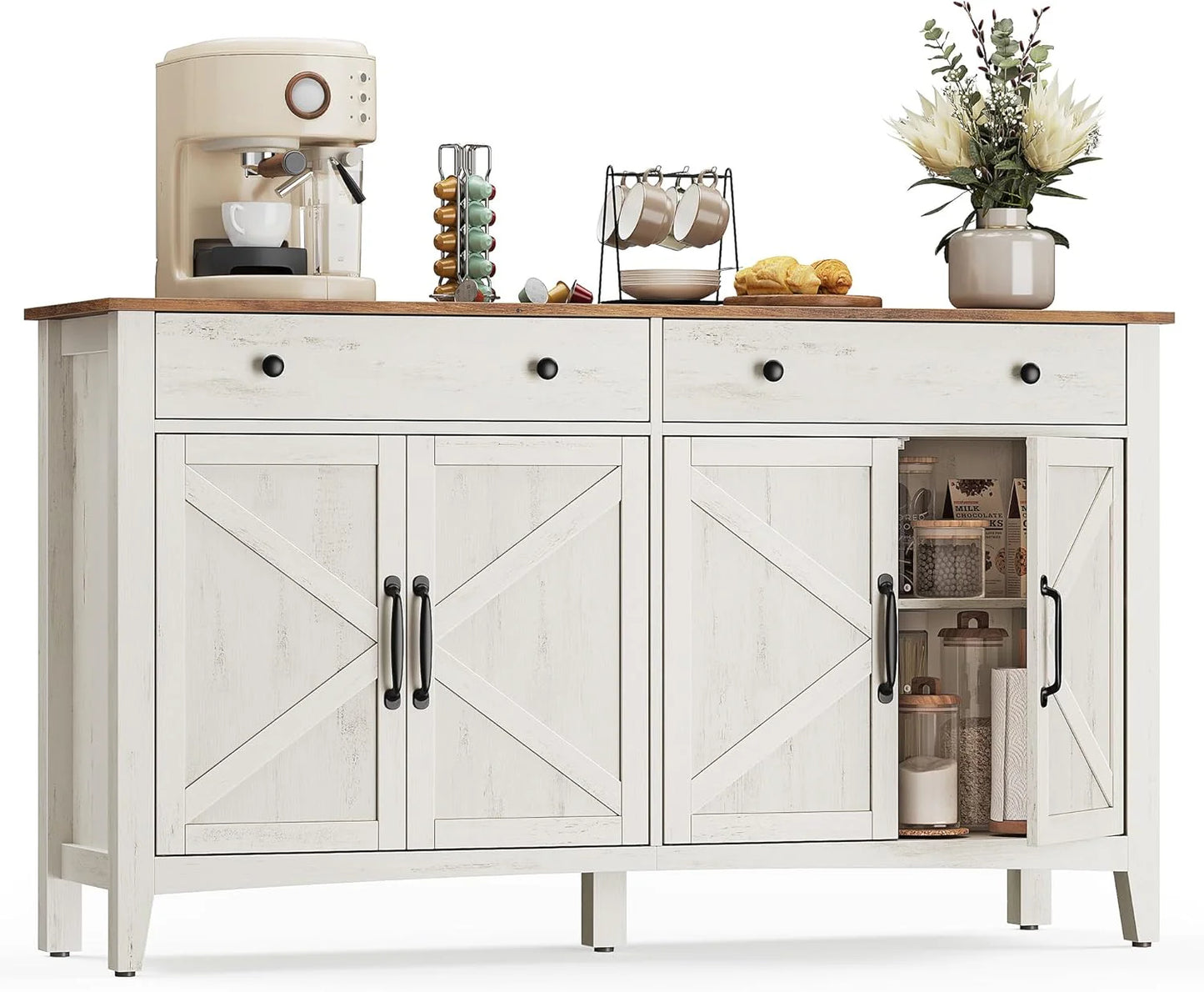 Storage Cabinet Buffet Cabinet with Adjustable Shelves