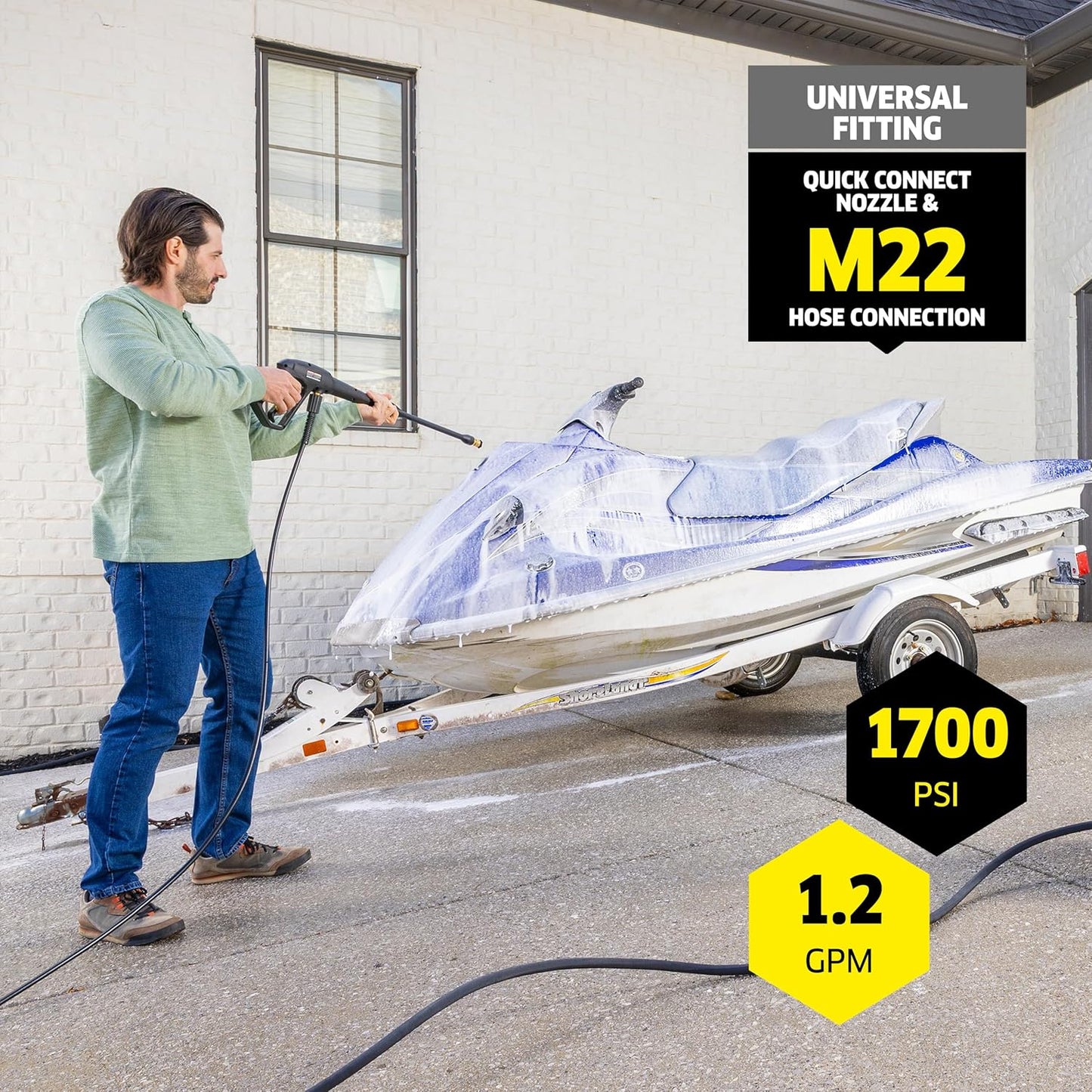 Kärcher Pressure Washer K1700 3 nozzles, detergent box