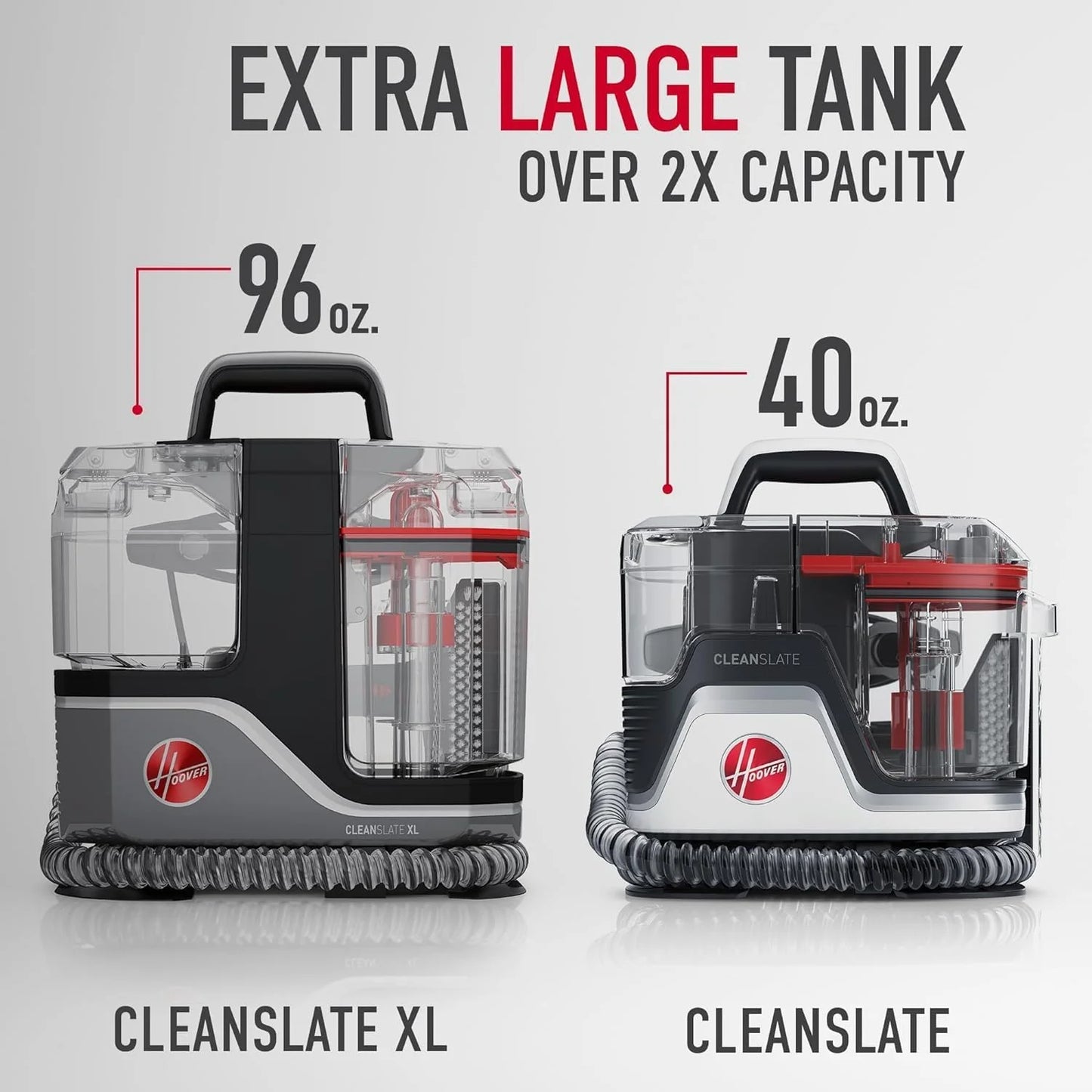 Hoover CleanSlate Plus Portable Carpet & Upholstery Spot Cleaner with Powerful Suction and Multiple Tools