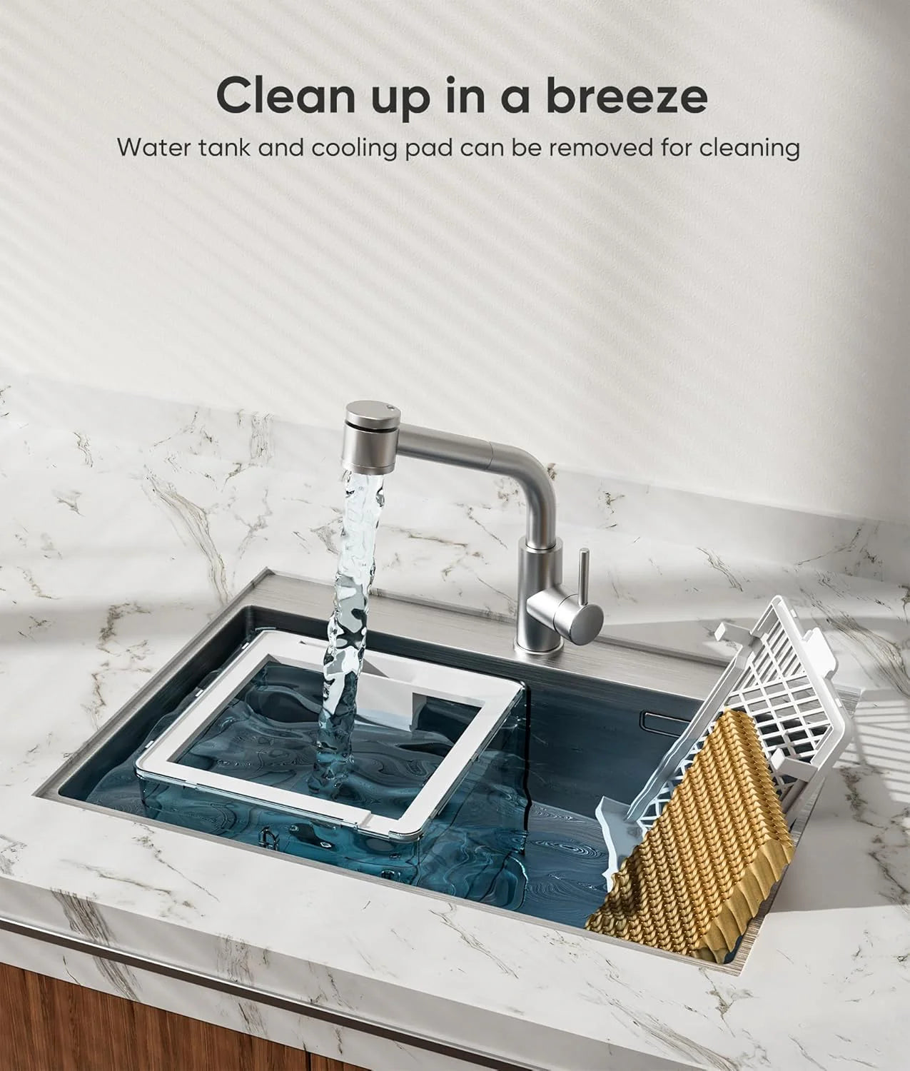 Windowless Portable Air Conditioners, Evaporative Air Cooler w/3 Modes & 3 Speeds, 12H Timer for Smart Auto-off, 2-Gal Tank for 20H Cooling,16FT Remote,No Hose Needed,46db Swamp Cooler