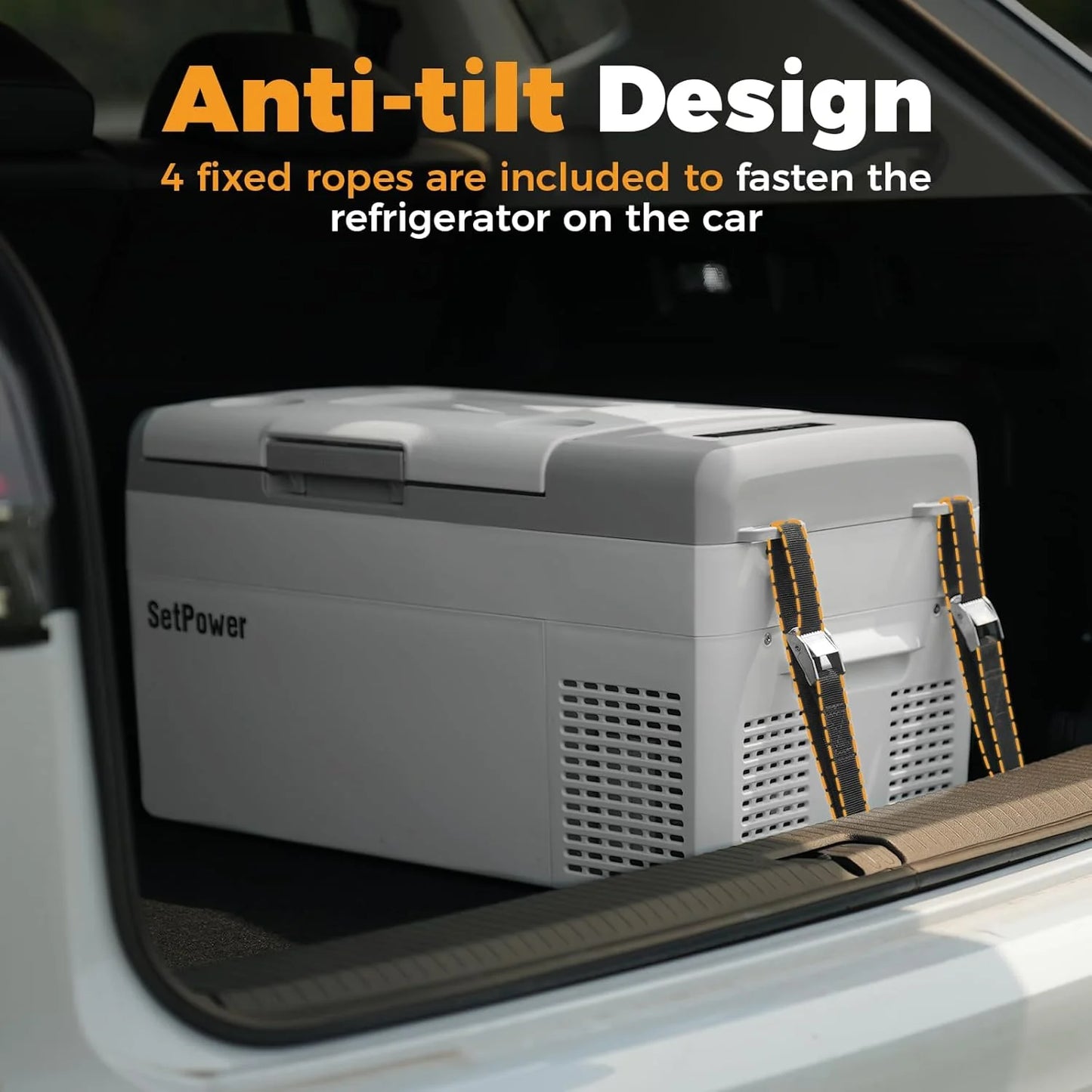 12V Refrigerator 21 Quart Portable Freezer 50 Hours Keep Cool,Electric Cooler for Vehicles Car Refrigerator 12V Portable Fridge for Car Camping Truck Van RV SUV Road Trip Travel RF20