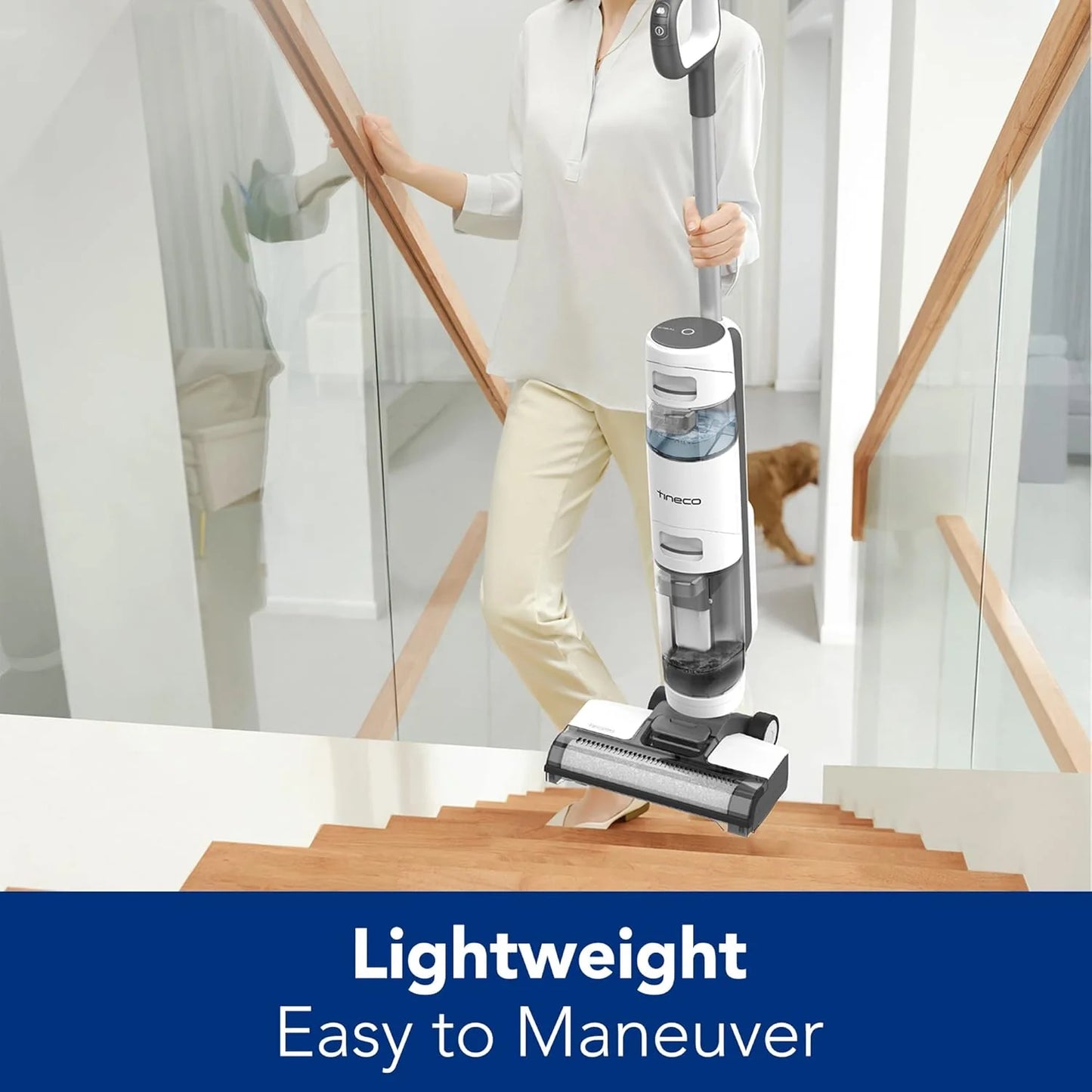 Wet Dry Vacuum Cordless Floor Cleaner and Mop One-Step Cleaning for Hard Floors