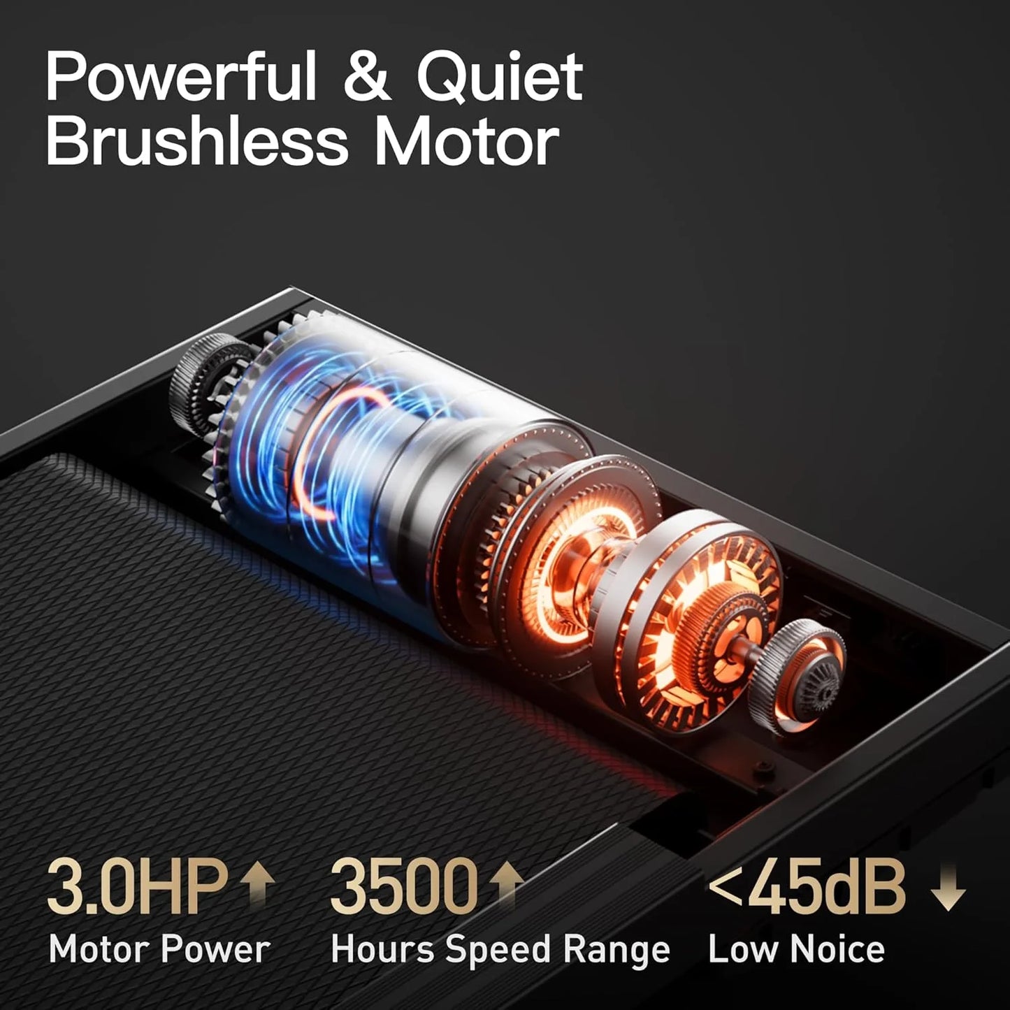 UMAY household folding tilt treadmill with heart rate sensor Low noise