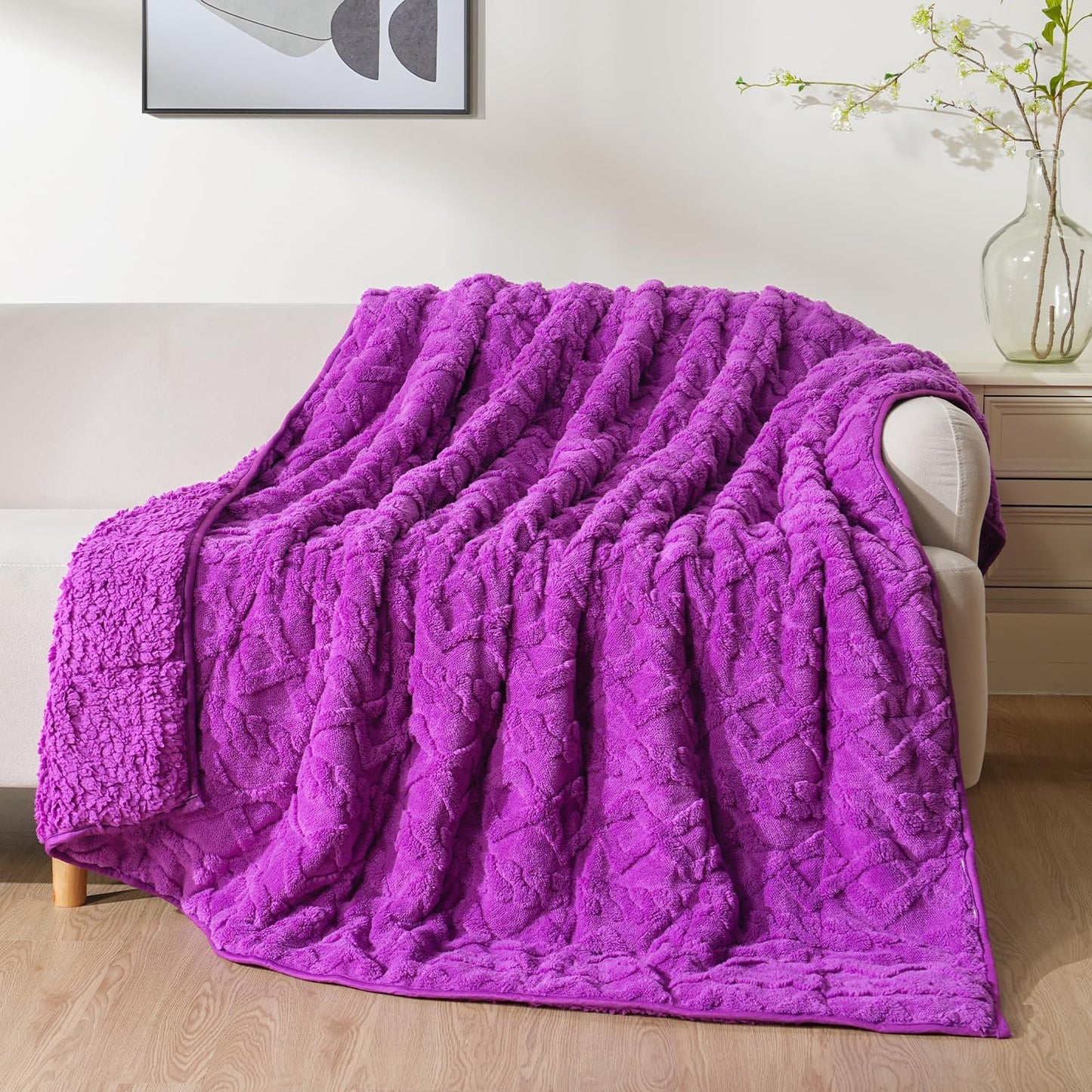 Weighted Blanket for Adults Queen Size 15lbs 60x80 inches