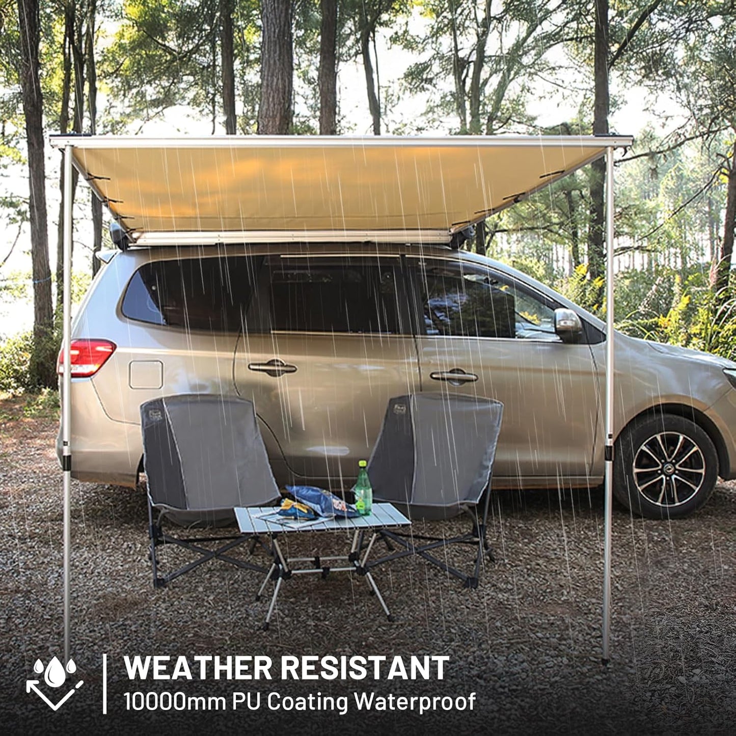 8.2 x 6.5 ft. Waterproof Car Awning for Campers and Trucks