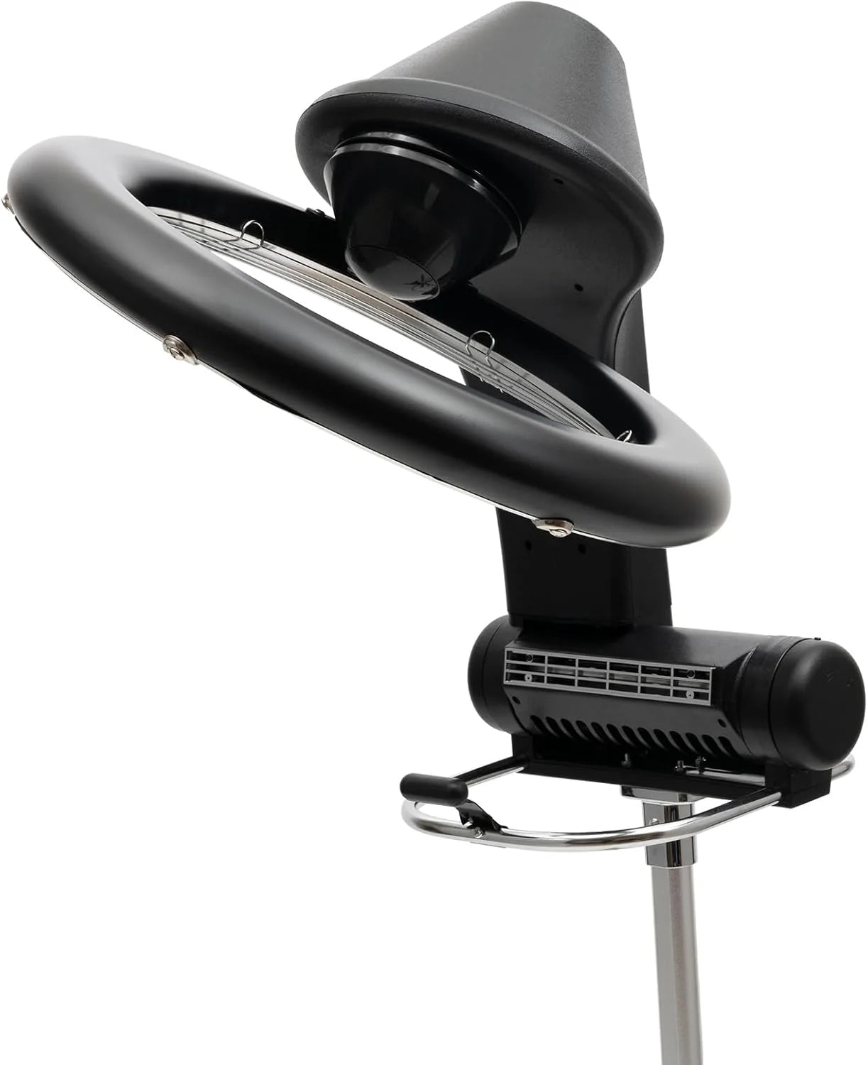 Hair Dryer, 1200W Hair Salon Color Processor Dryer with Infrared Technology, 6 Modes, 360 Efficient Heating, Adjustable Height, Rolling Base for Salon & Home Use, Quiet Care, Black