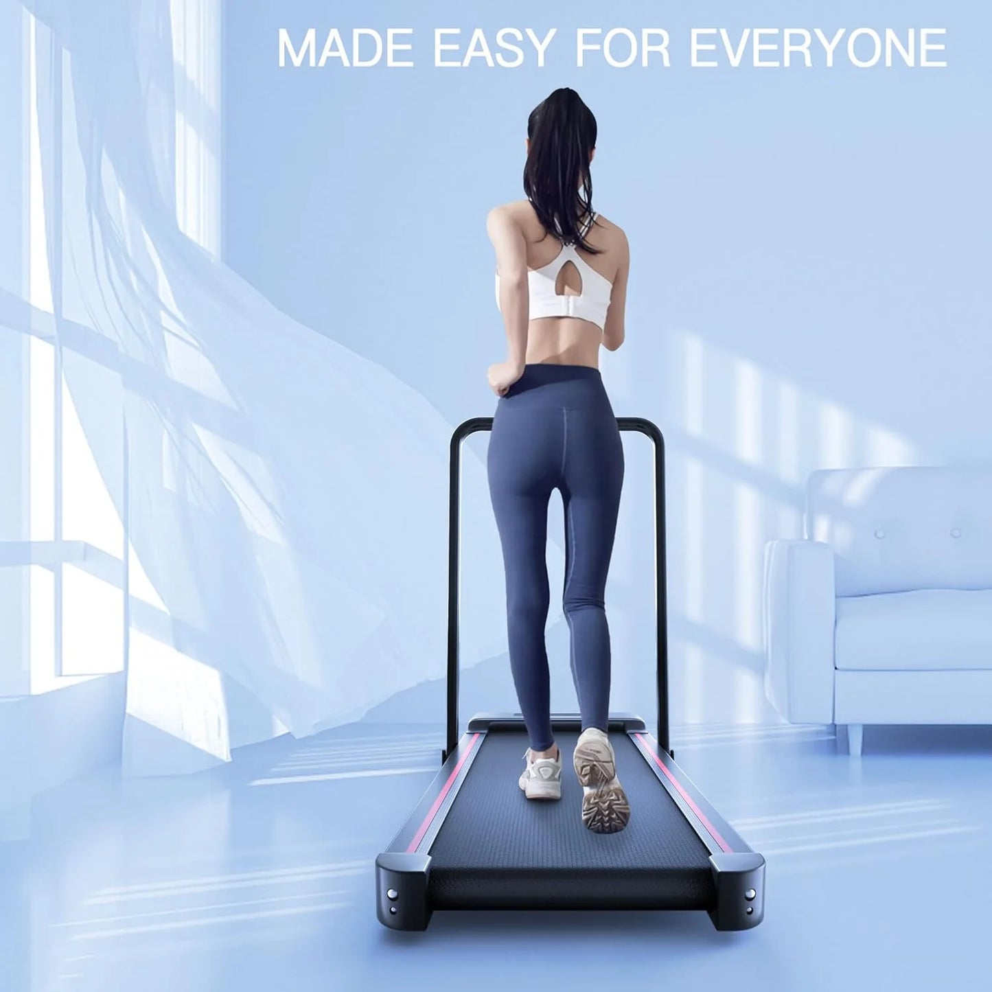 Sperax Walking Vibration Pad with APP, 3 in 1 Under Desk Treadmill, 2.5HP Low Noise Walking Treadmill Pad with Remote Control,Portable Treadmills for Home Office