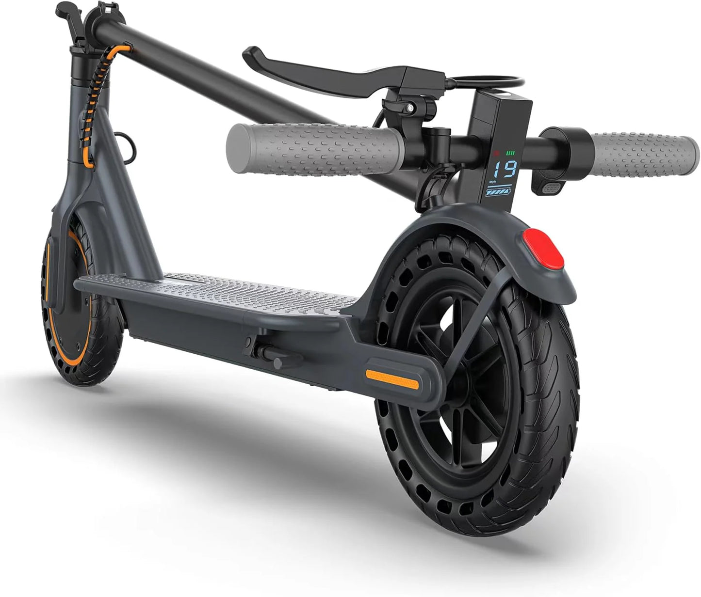 Electric Scooter, 350W/500W Powerful Motor, 8.5"/10" Solid Tires, 19/22Mph, 28/21/12 Miles Range,Dual Braking