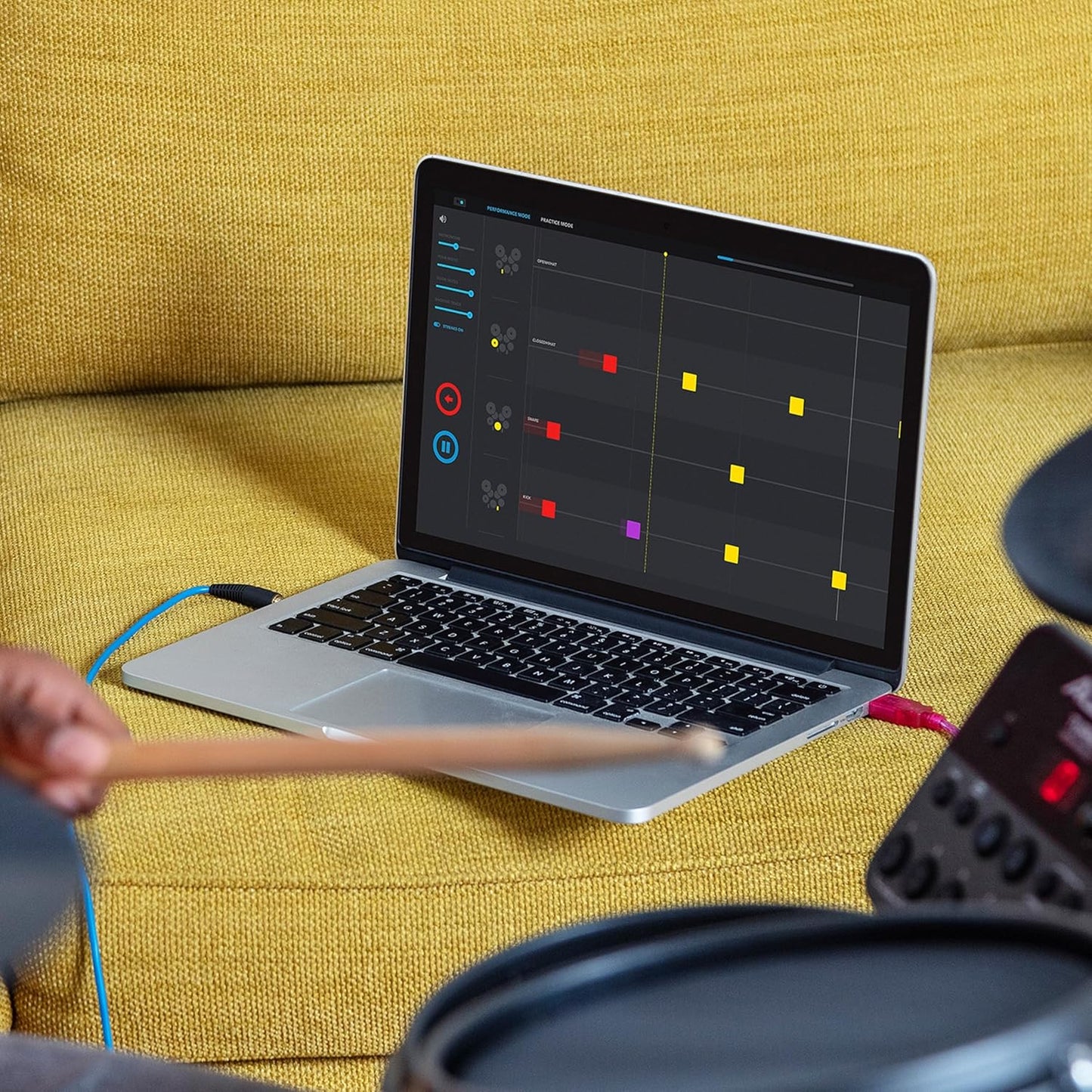 Alesis Turbo Mesh Kit - Electric Drum Set with Over 100 Sounds Mesh Drum Pad