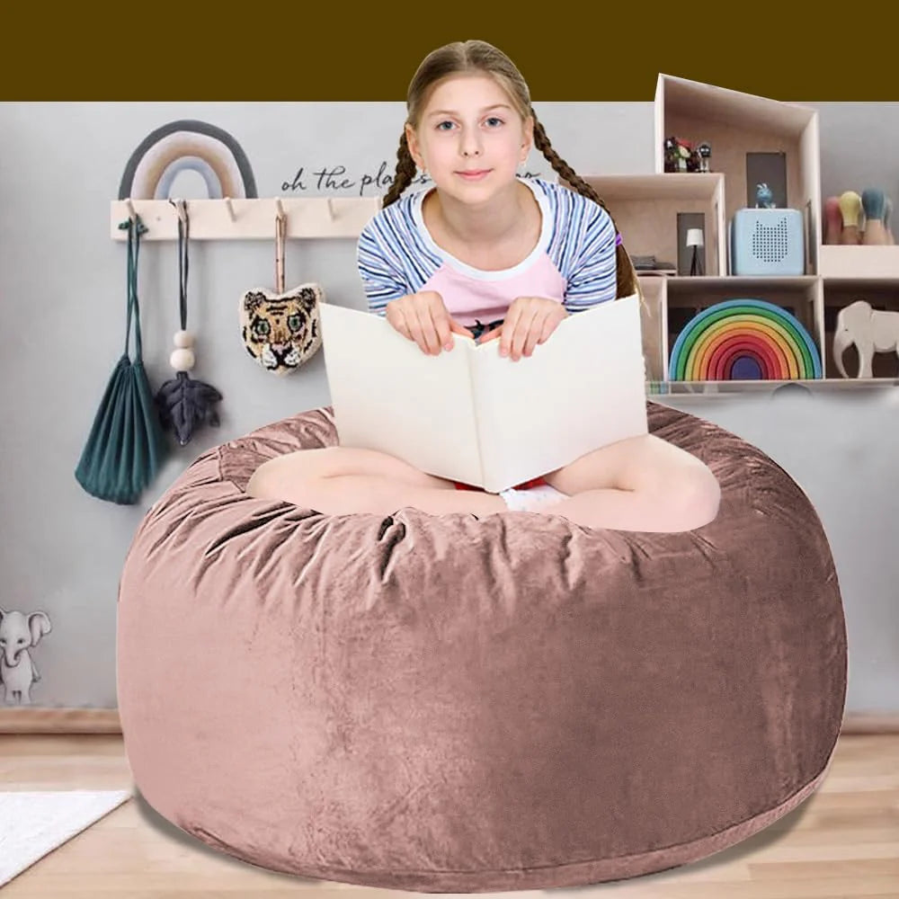 60" inch Oversized Bean Bag Sofa with Filling, Memory Sponge Bean Bag Chair