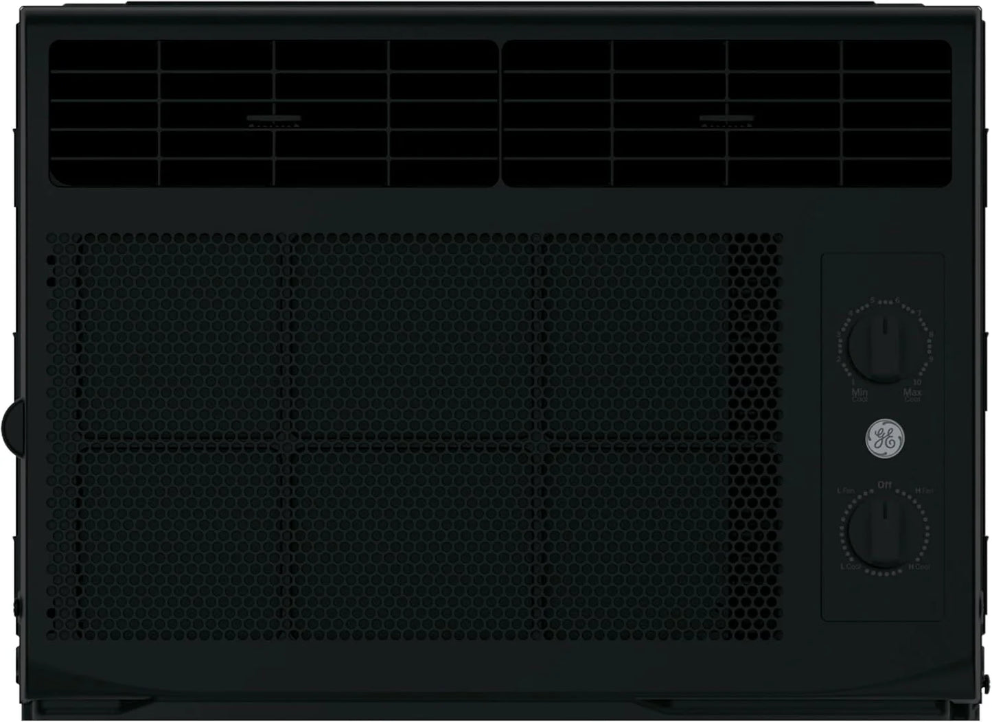 GE Window Air Conditioner Unit, 5,000 BTU for Small Rooms up to 150 sq ft. with Manual Adjustable Fan and Cooling Settings, Perfect for Small Bedroom or Living Room, Easy Install Kit Included, White