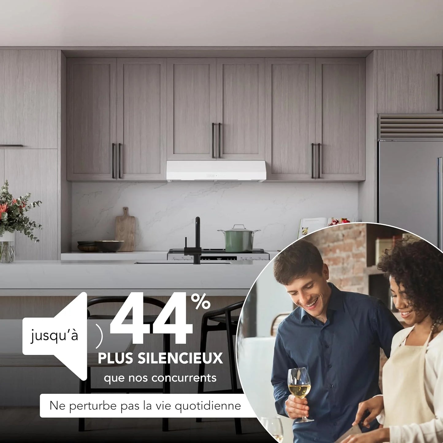 Broan-NuTone Three-Speed Glacier Undercabinet Range Hood with LED Light, ADA Compliant