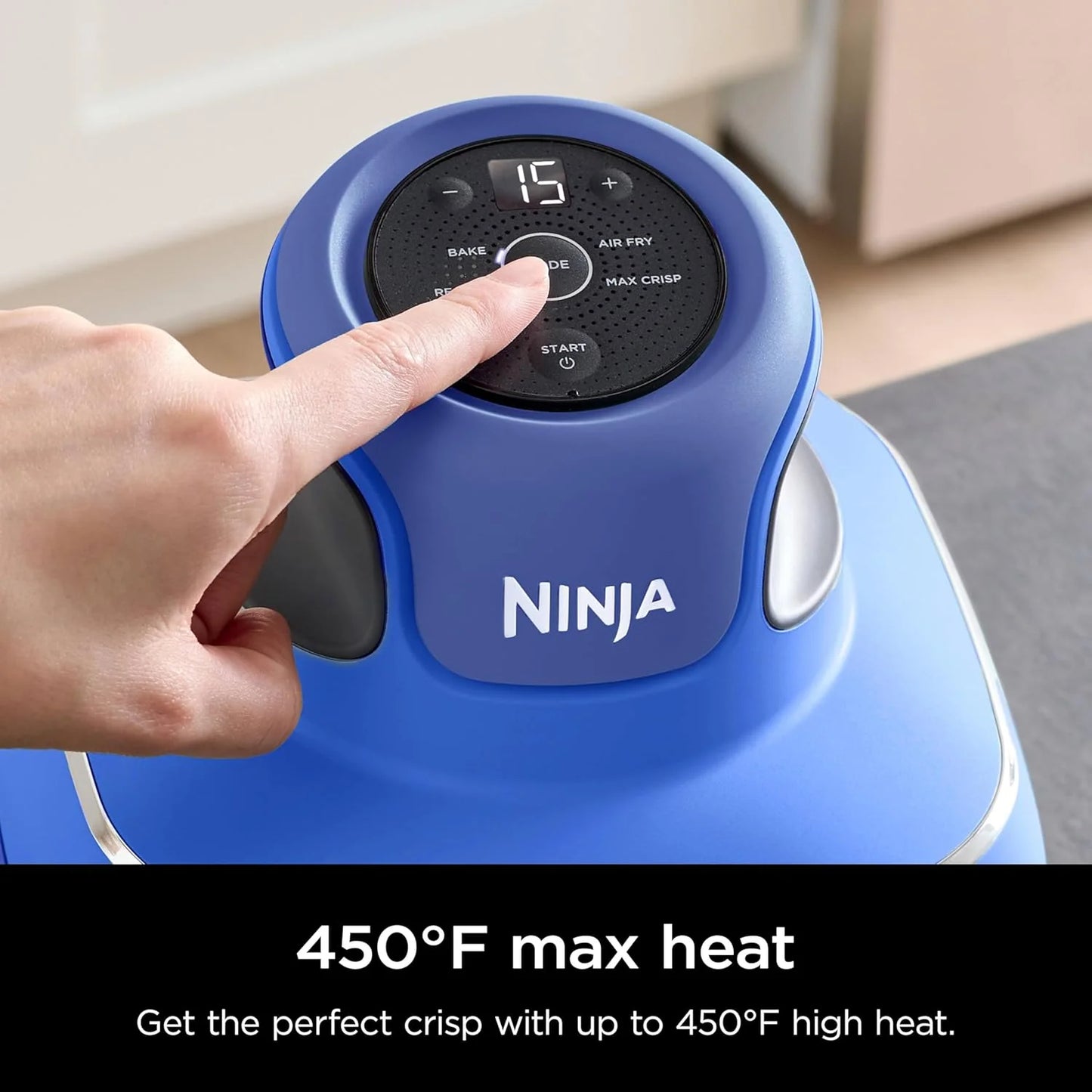 5-in-1 Portable Glass Air Fryer Cooking System, 1500W