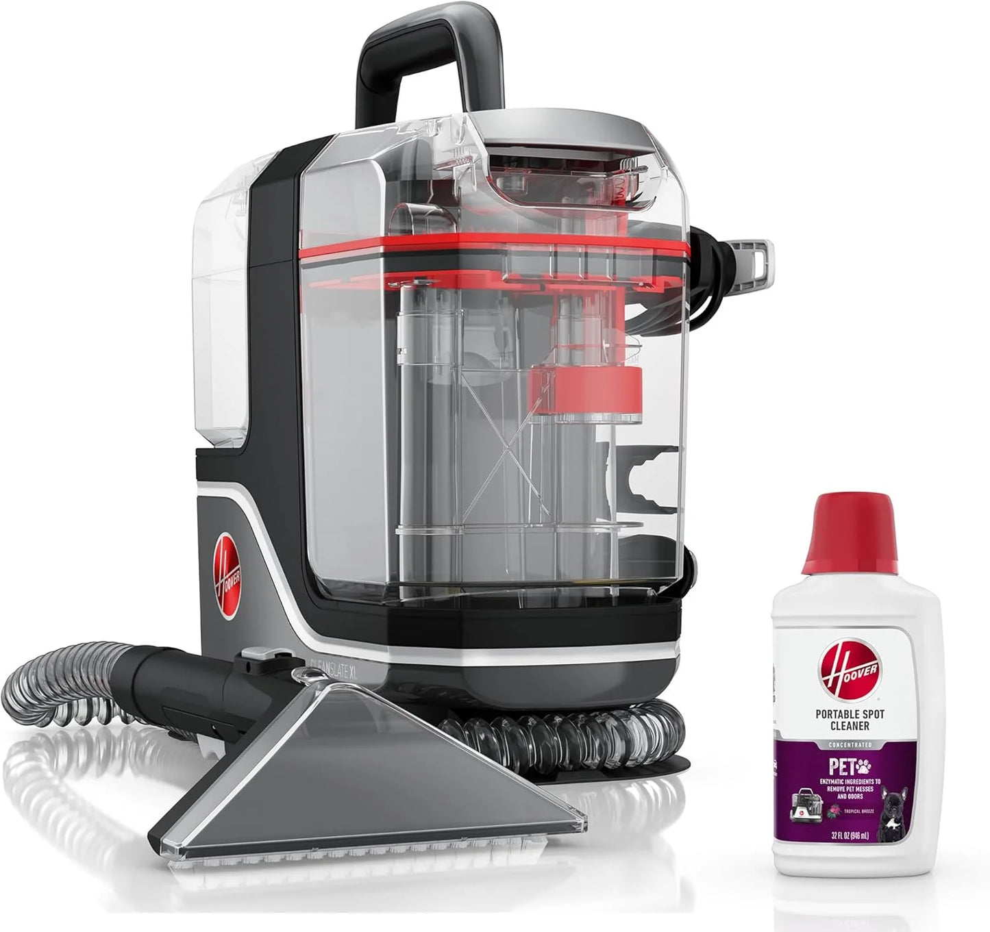 Hoover CleanSlate Plus Portable Carpet & Upholstery Spot Cleaner with Powerful Suction and Multiple Tools